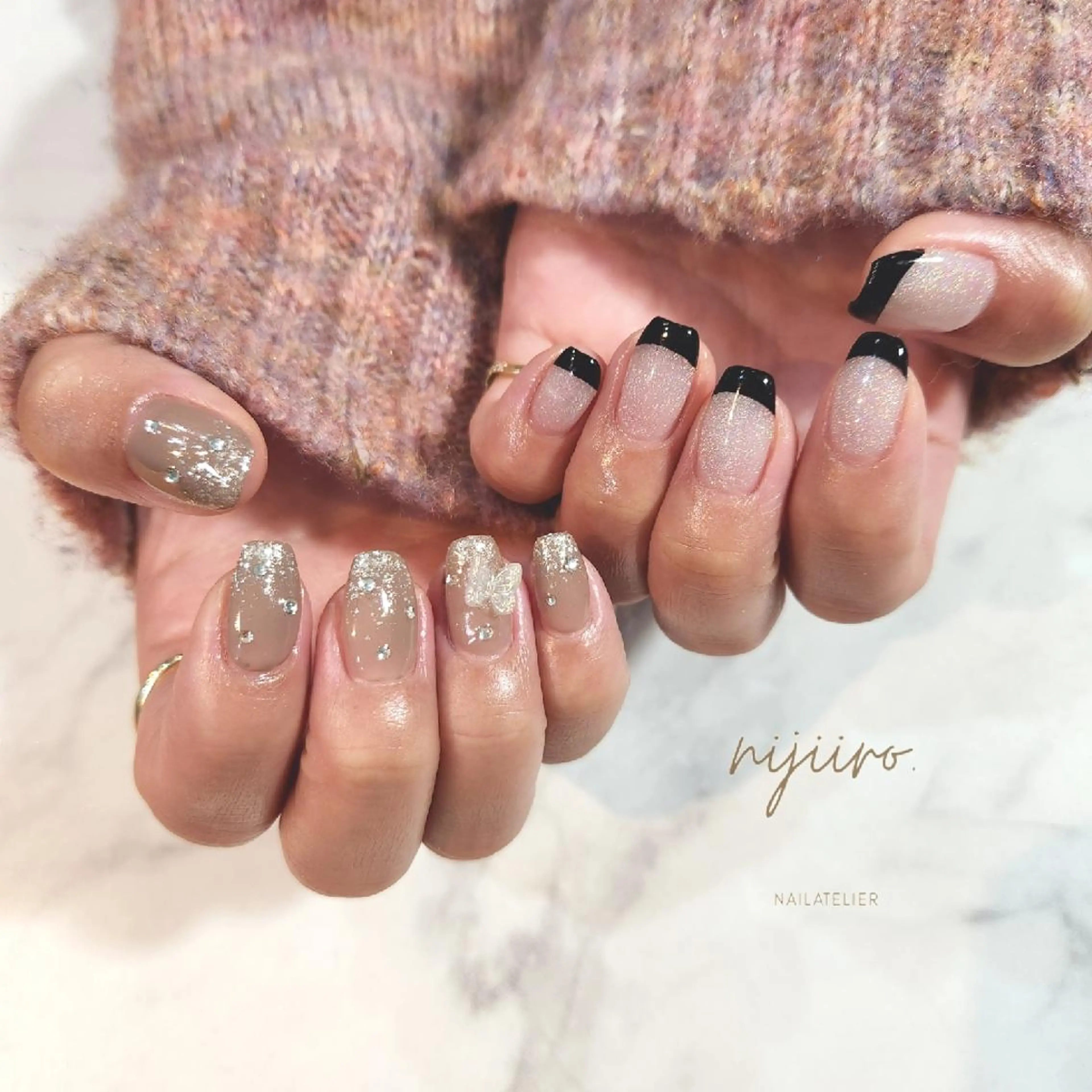 ネイル ハンドネイル nailatelier nijiiro.所属・nijiiro🌈 サトウのネイルデザイン