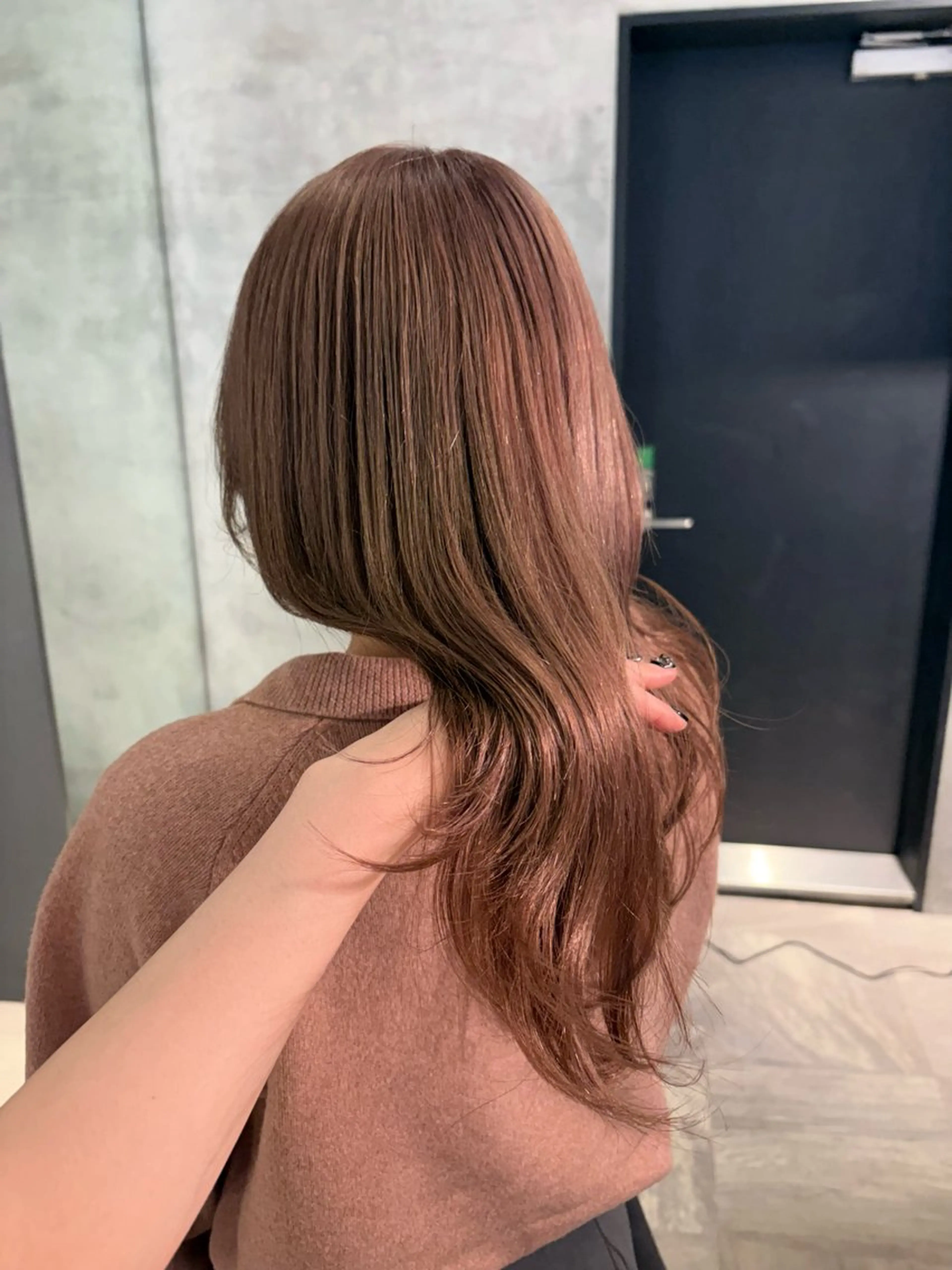 セミロング カラー ベージュカラー ピンクカラー ピンクベージュ ヘアカラー 🫧透明感カラー/ 寒色カラー/Risaのヘアスタイル