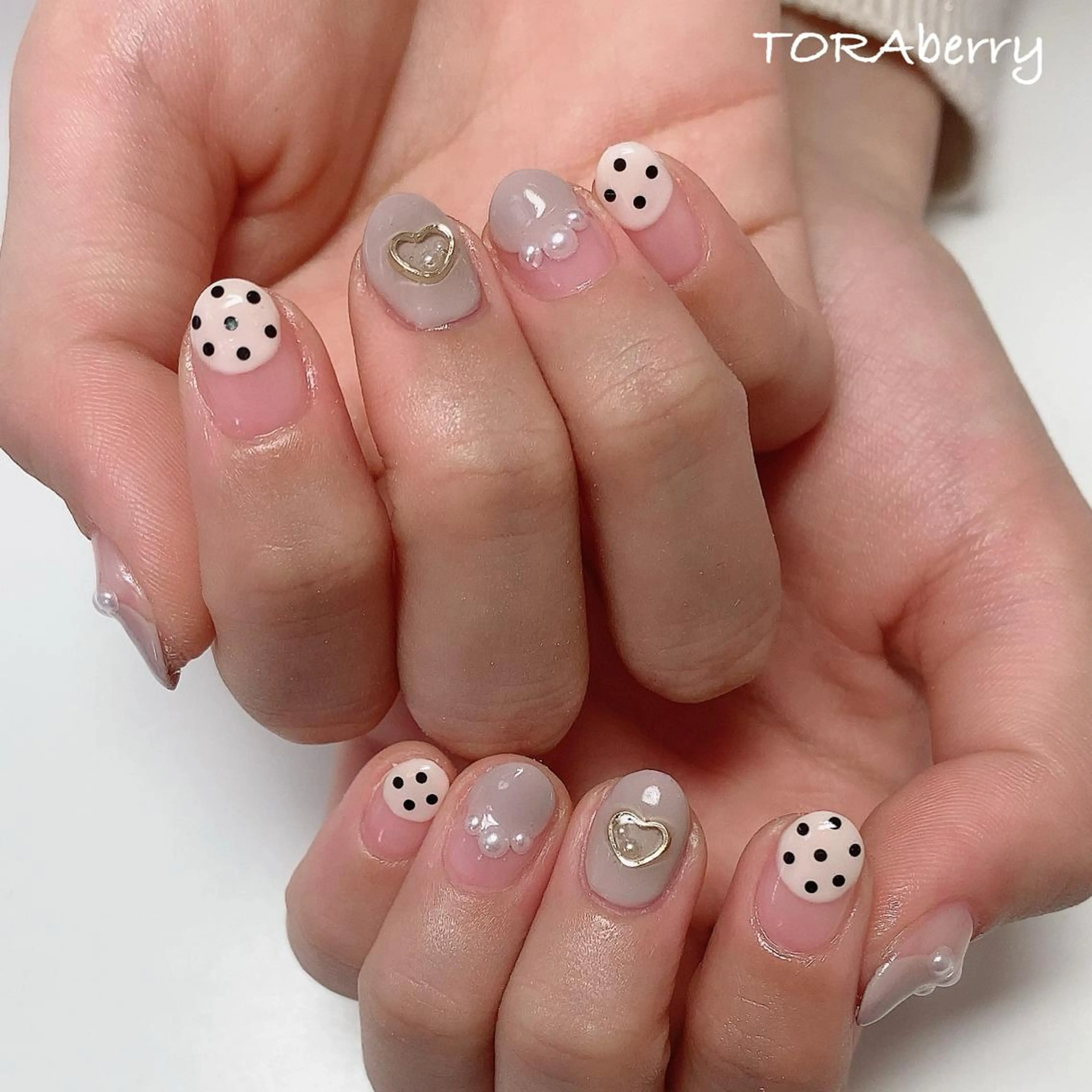 ネイル バレンタイン ハンドネイル ネイリスト なつみのネイルデザイン