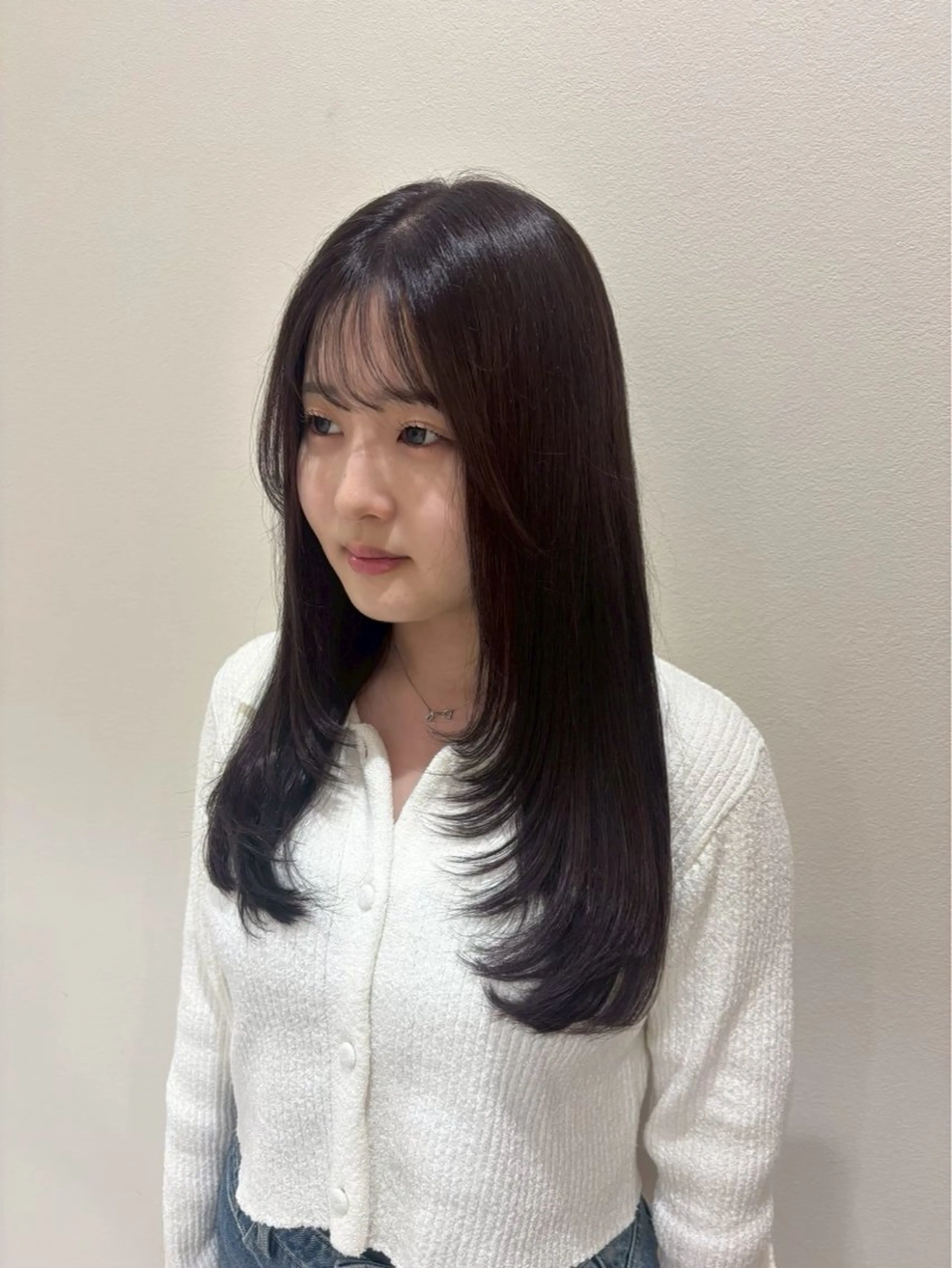 セミロング レイヤーカット カット トリートメント 🐰透明感カラー 🎀/Miyuのヘアスタイル