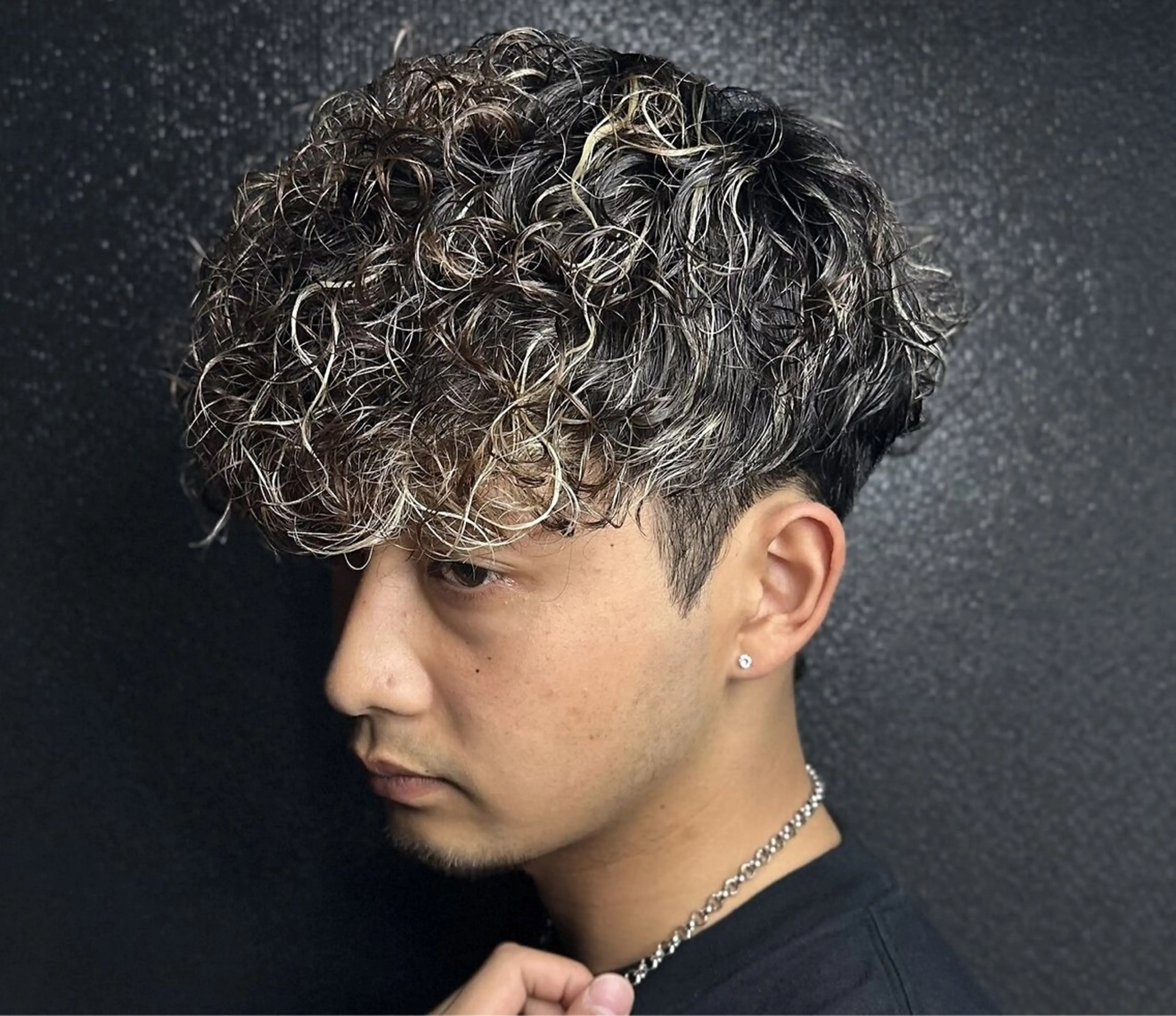 ショート カラー パーマ メンズ シュンヤ🔥メンズ パーマ特化🔥新小岩のヘアスタイル