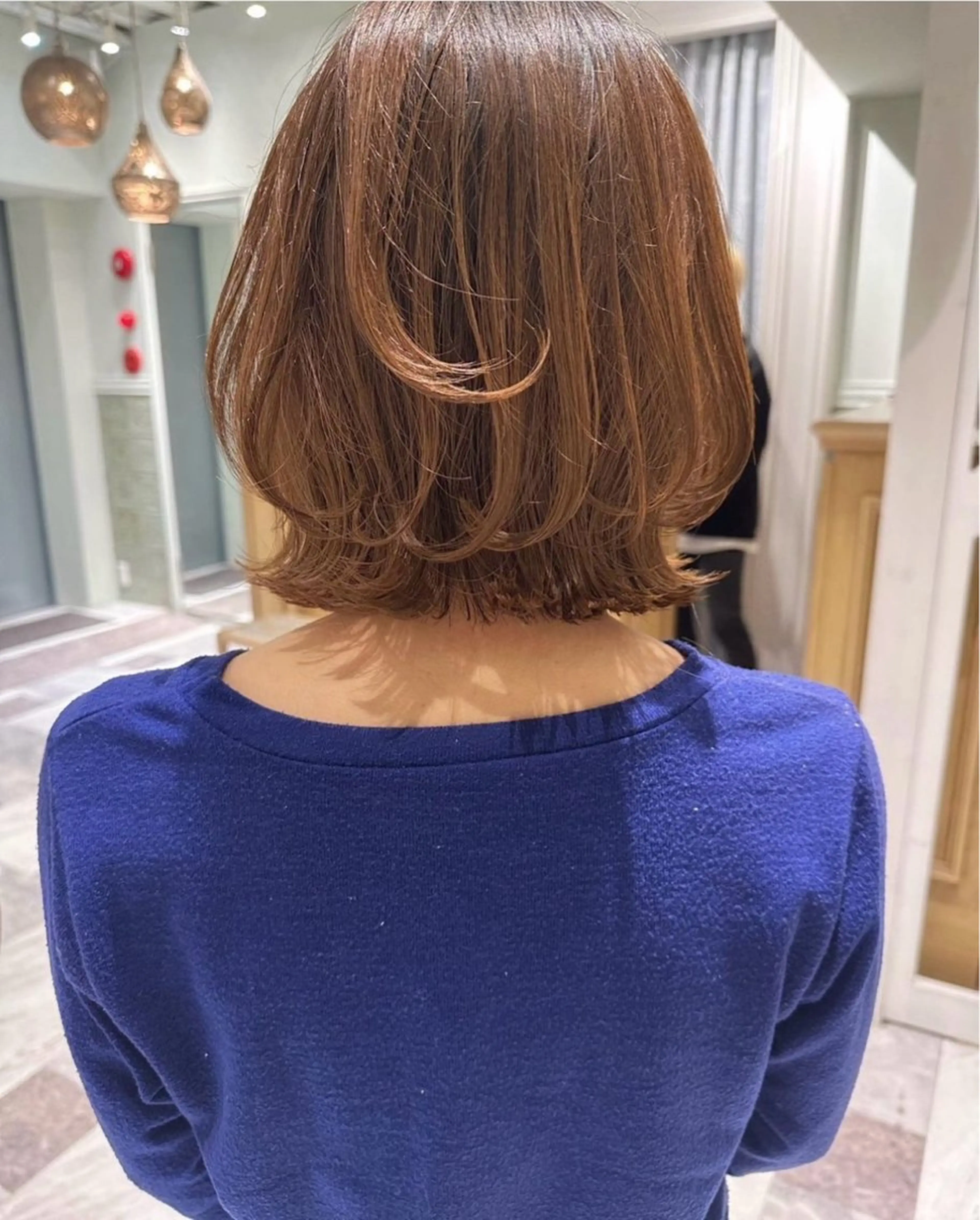 ミディアム カラー ❤️ブリーチなし💚 ダブルカラー平野実花のヘアスタイル