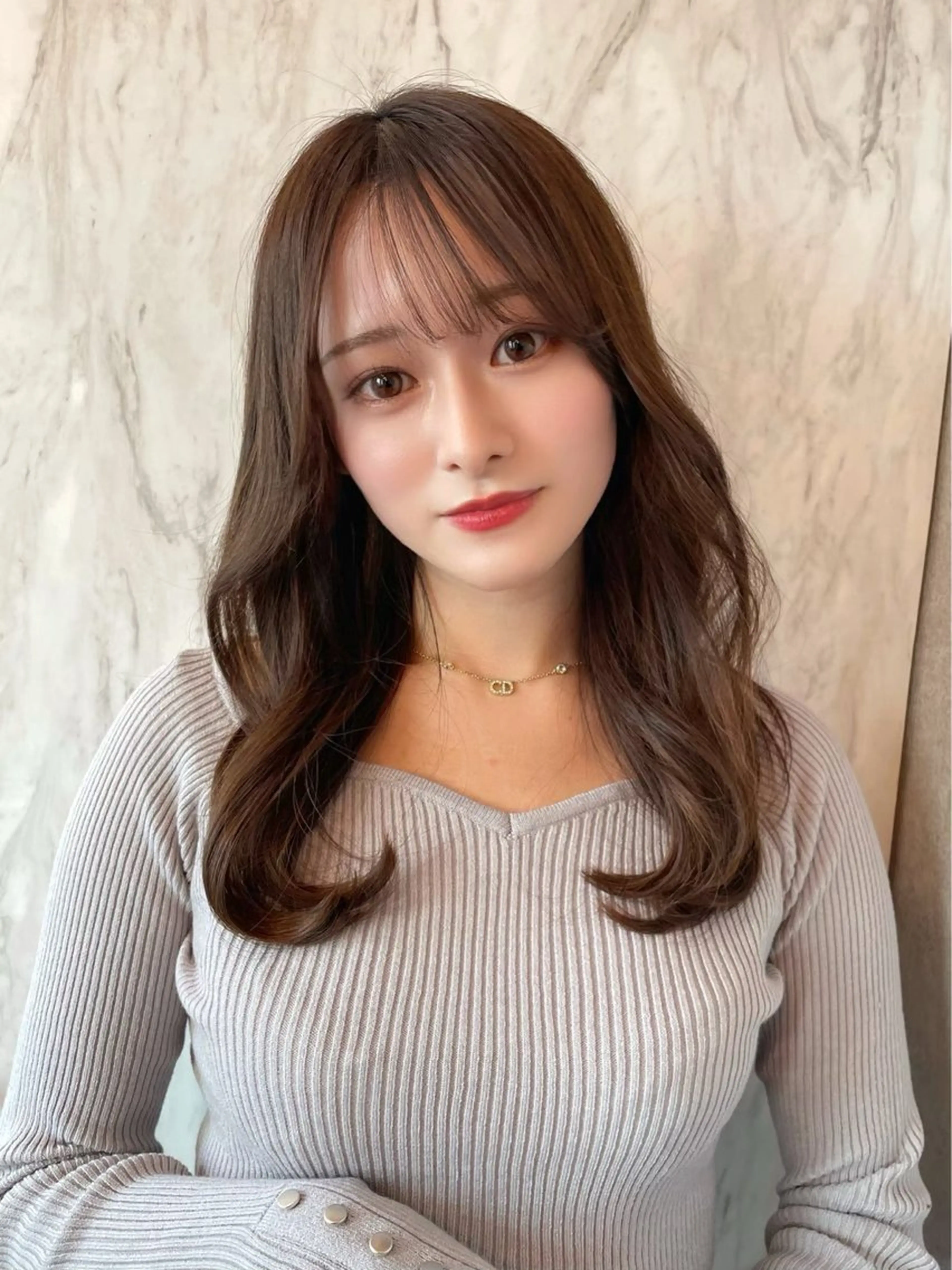 お顔まわりカット✂️＋フルカラー🩷＋トリートメントの写真