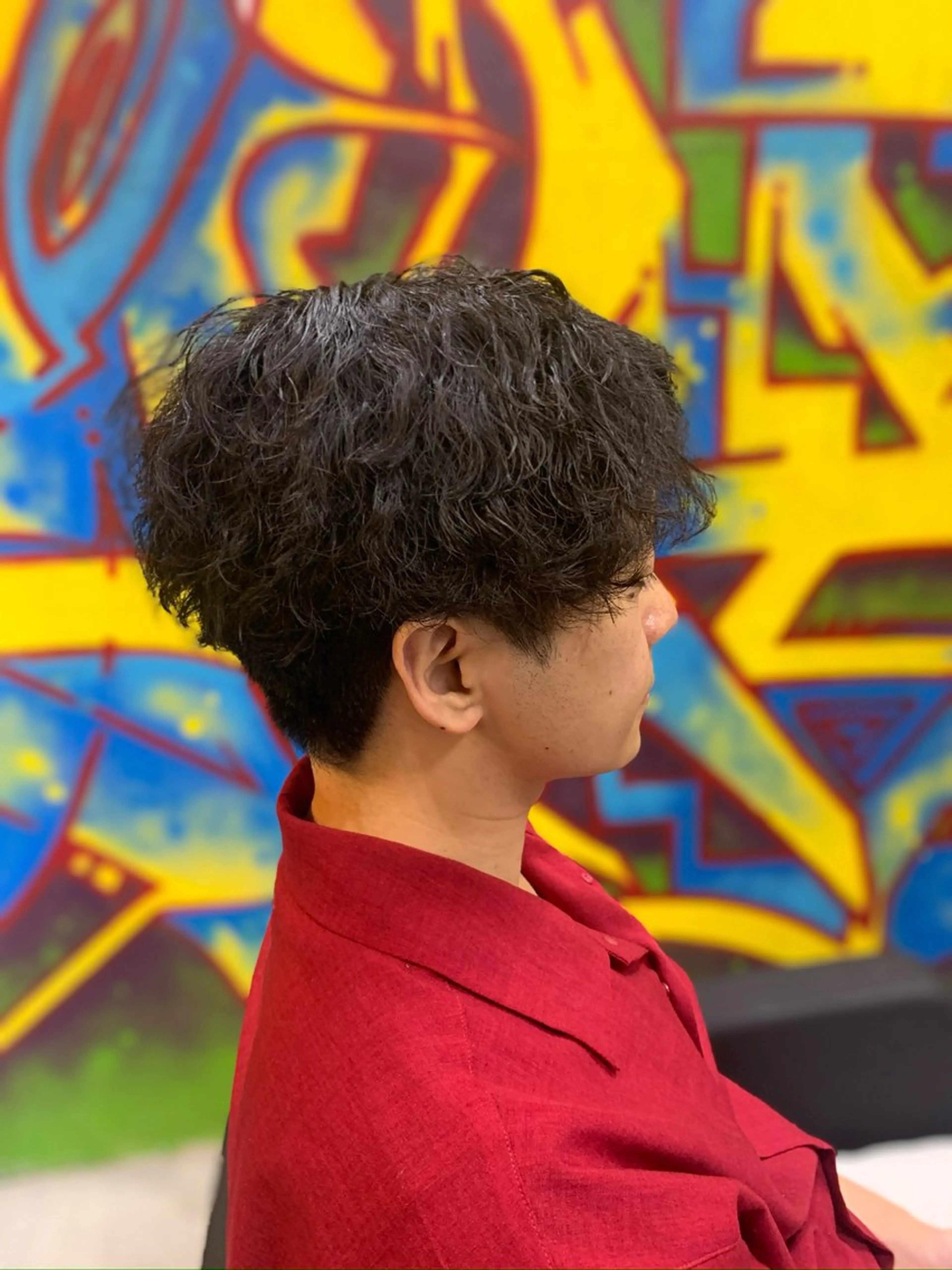 パーマ メンズ マッシュ メンズパーマ ツイストスパイラルパーマ スパイラルパーマ カット パーマ ⚡️メンズパーマ特化 mens支持◎/忠地のヘアスタイル