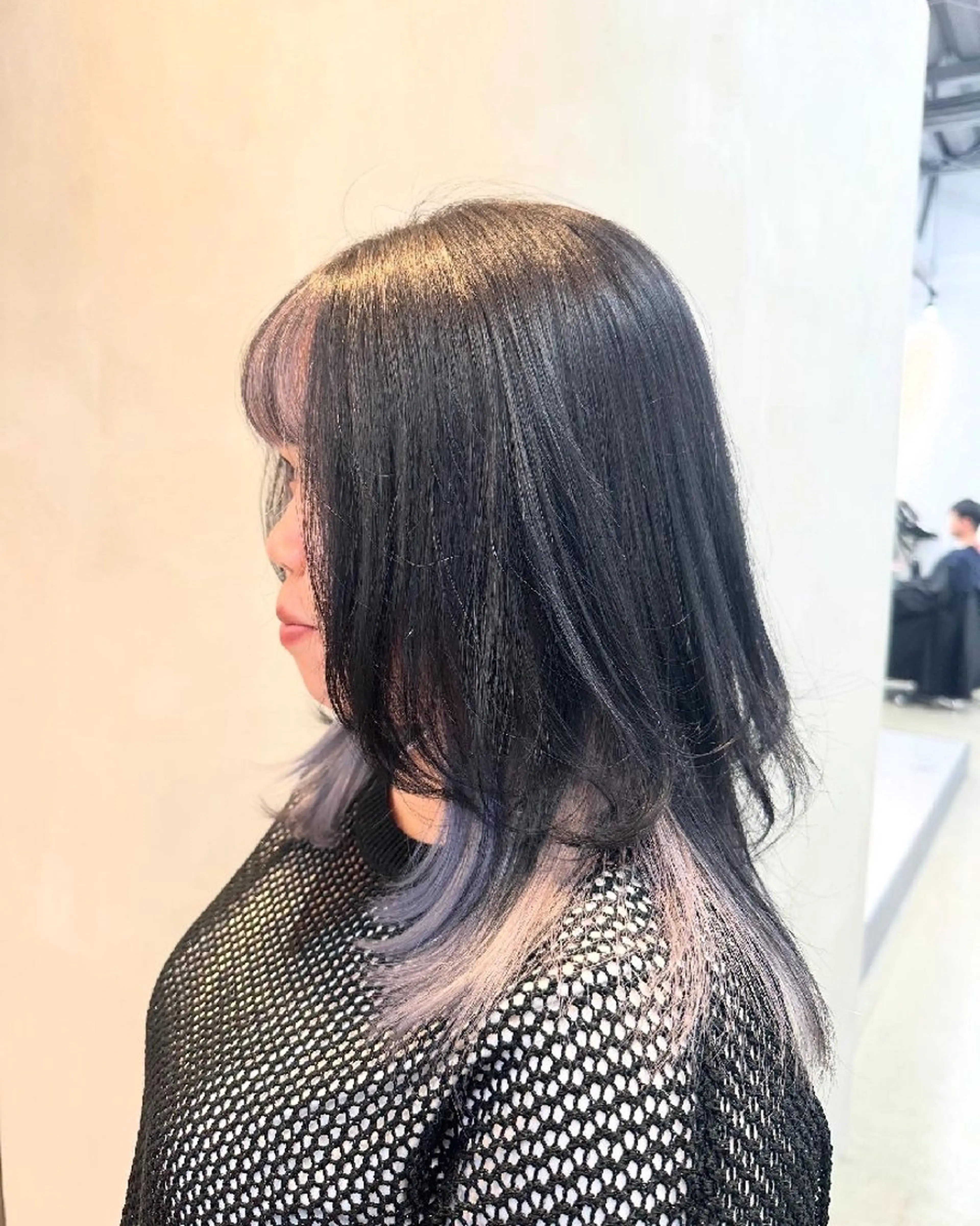 セミロング ウルフカット カット ヘアカラー lafithhairelan所属・lafithhair スタイリスト岡由羅のヘアスタイル