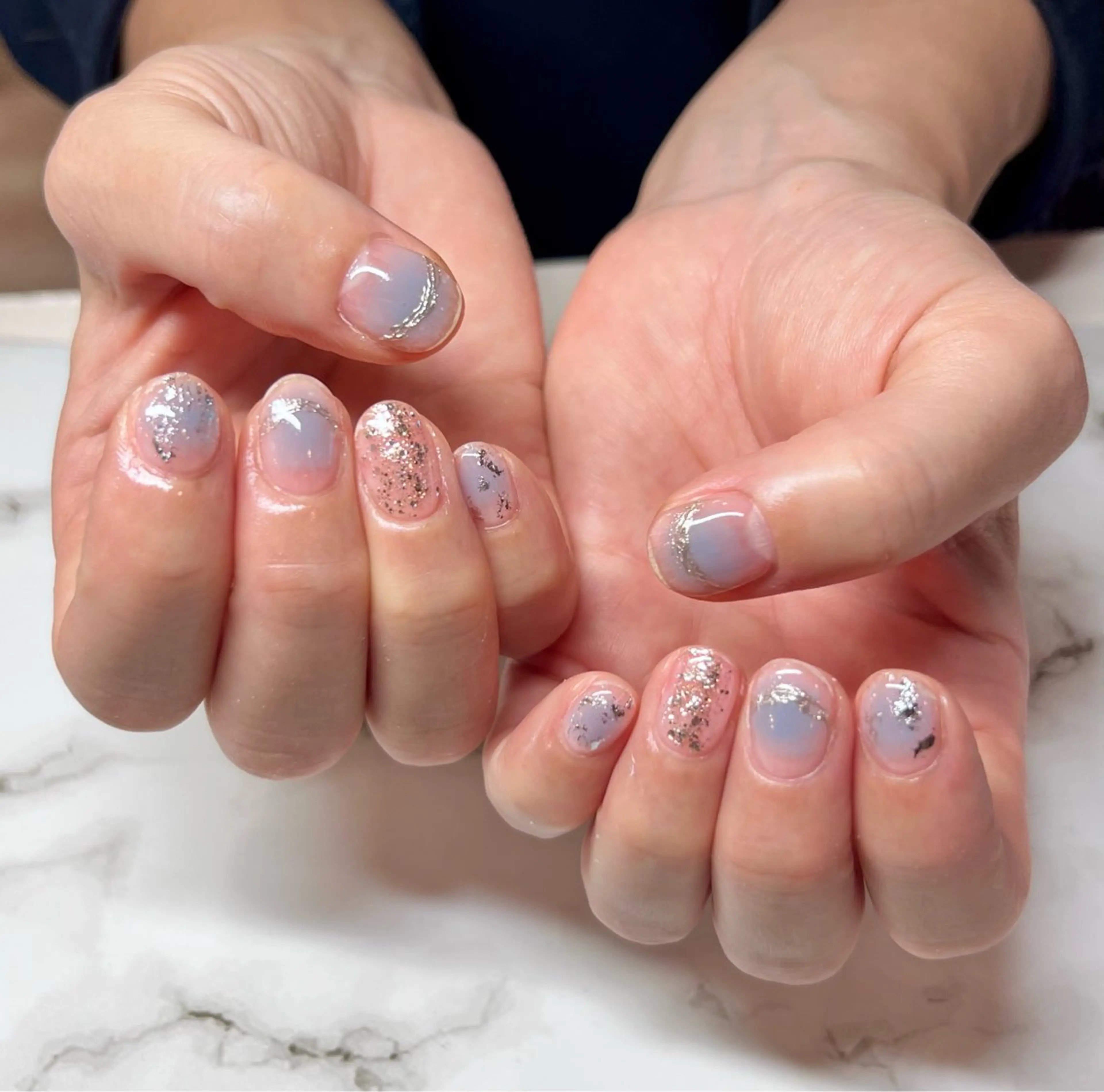 ネイル ハンドネイル いちじゅう あおいのネイルデザイン