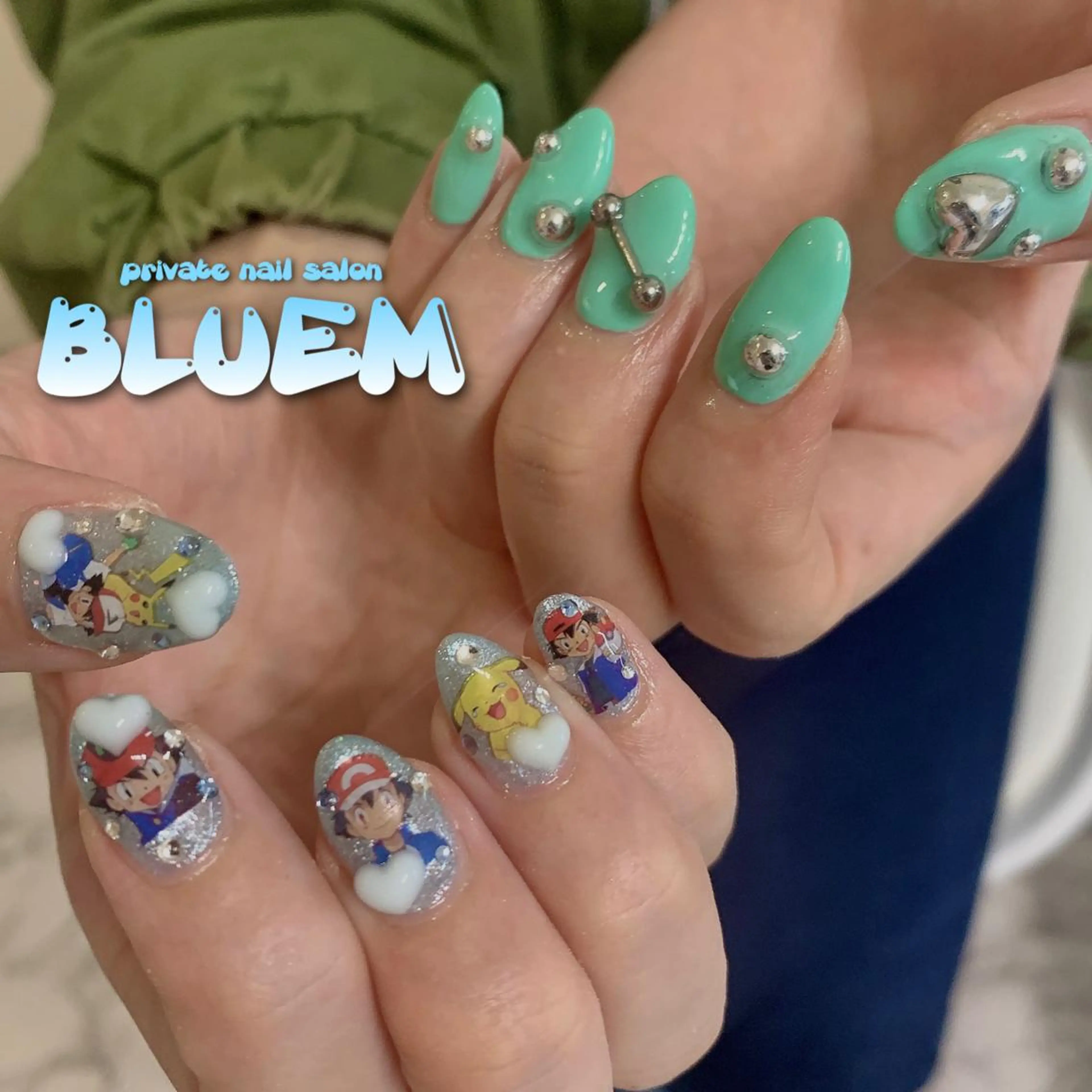 ネイル ハンドネイル BLUEM なな🐶のネイルデザイン