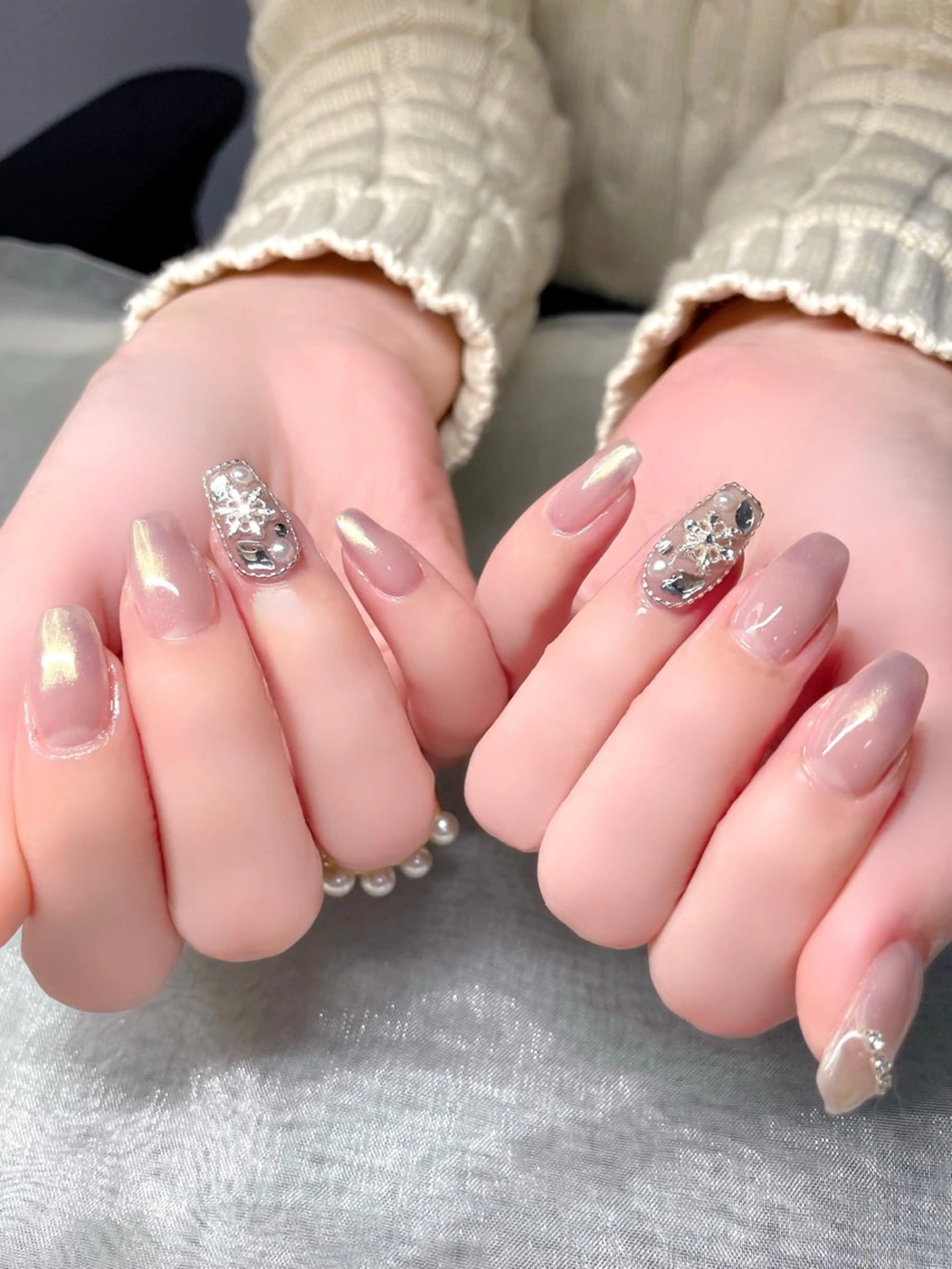 ネイル ストーンネイル ハンドネイル Nailist SUZU所属・Nailist suzuのネイルデザイン