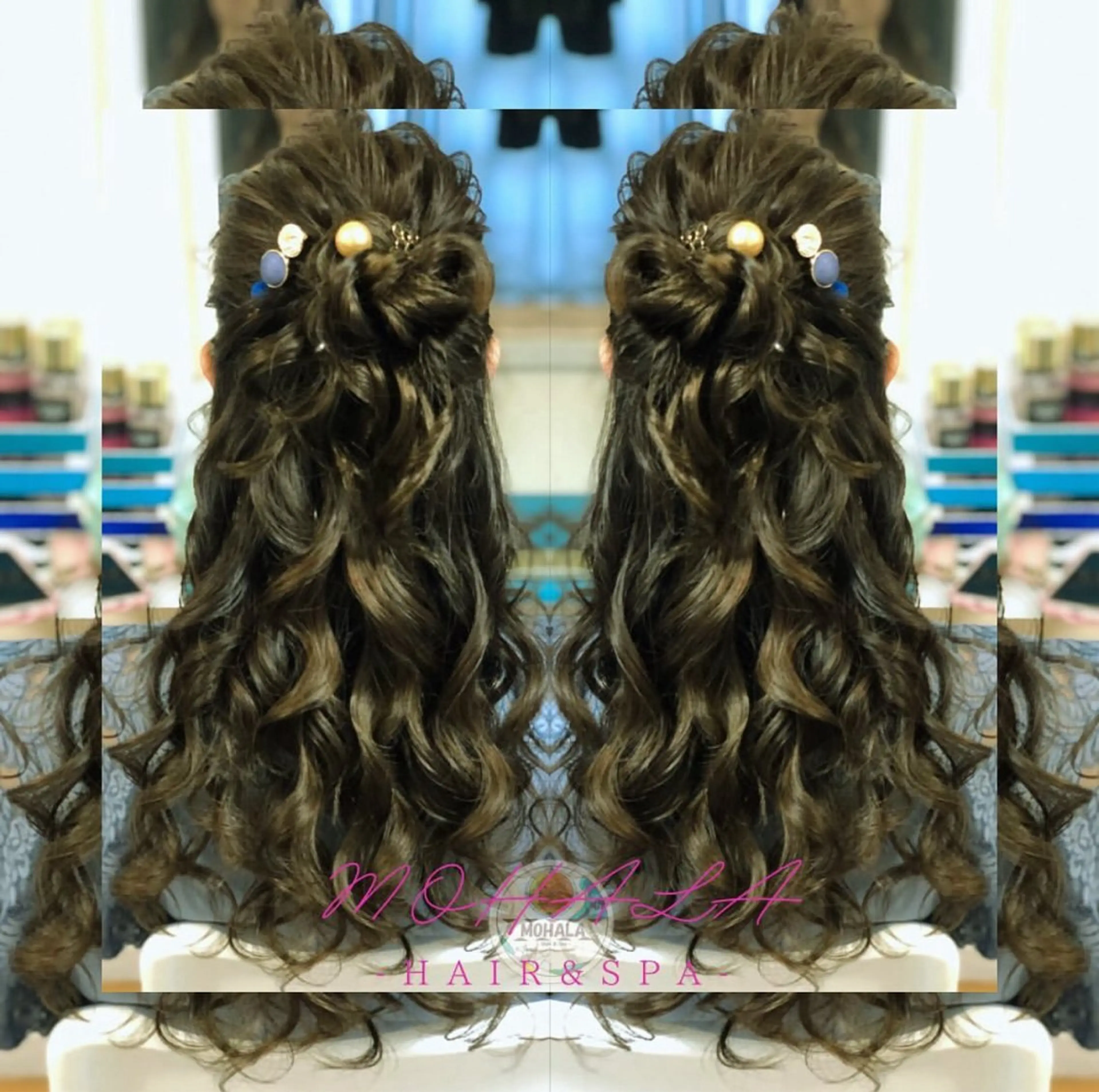 ロング ヘアアレンジ ハーフアップ Yamauchi natsumiのヘアスタイル