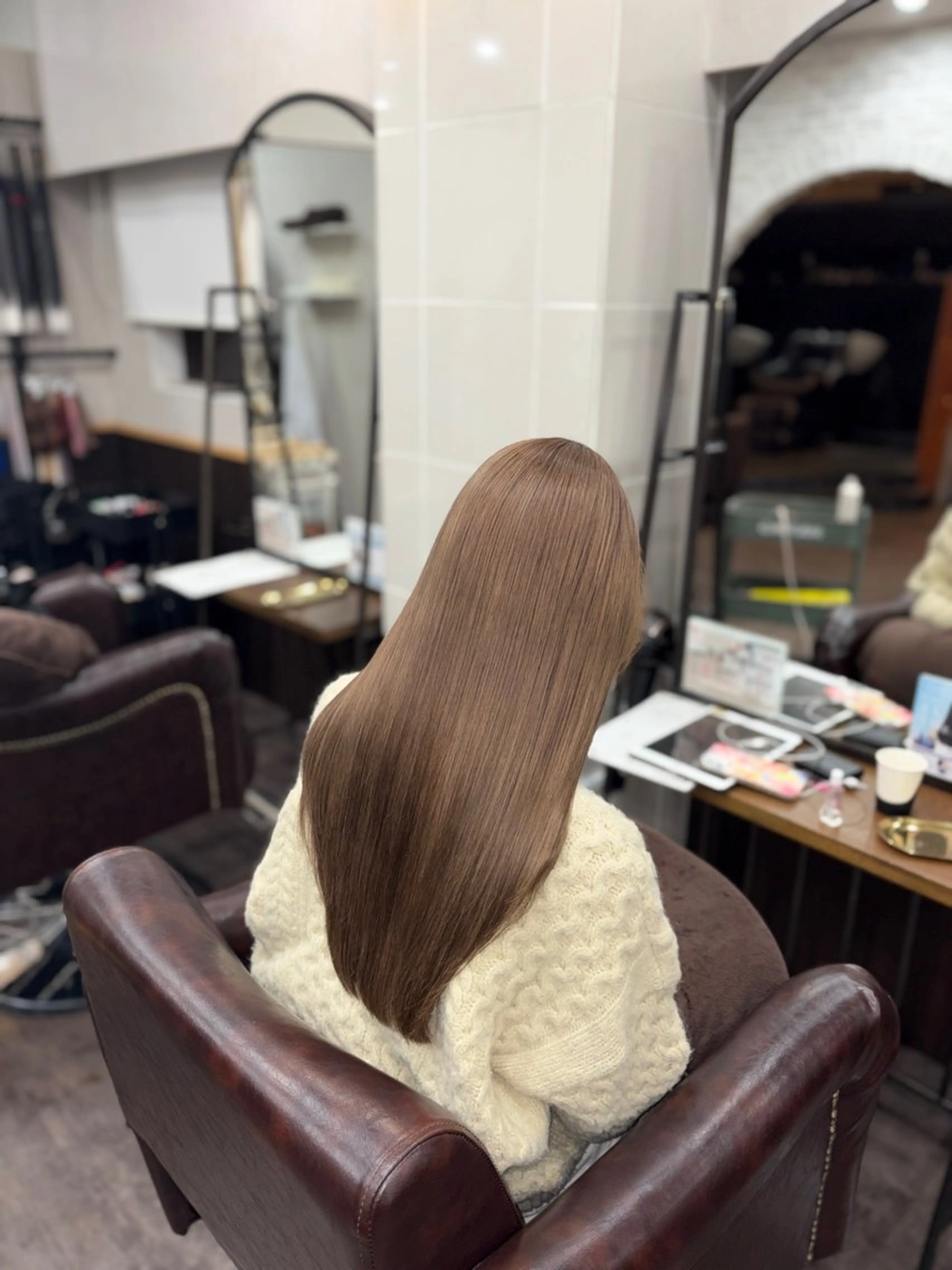 カラー ブリーチ ケアブリーチ ヘアカラー トリートメント Mejia Riseのヘアスタイル