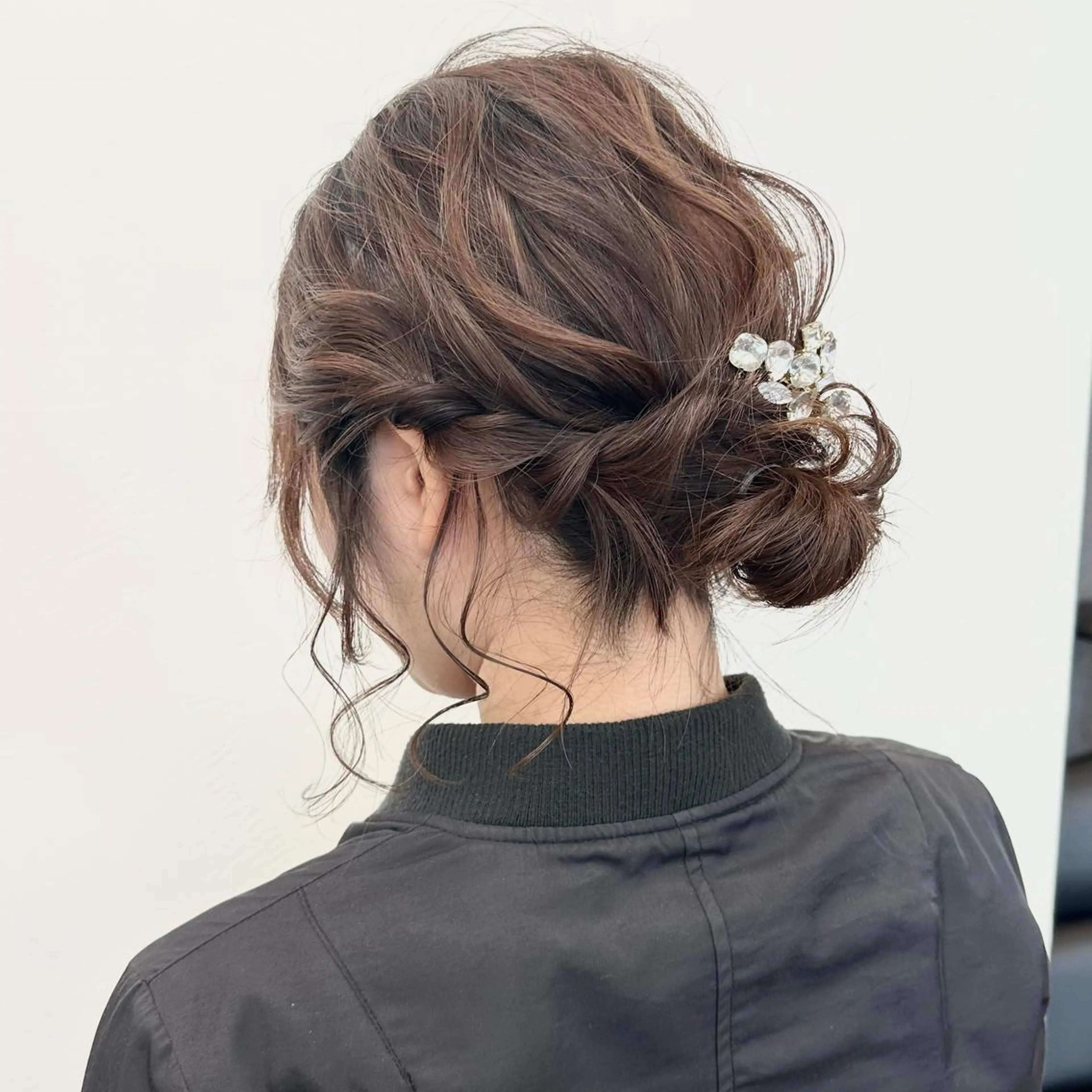 セミロング カラー パーマ ヘアアレンジ メンズ キッズ ネイル マツエク・マツパ アイブロウ 顔周りcut/ 艶ワンカラー♥ちさきのヘアスタイル