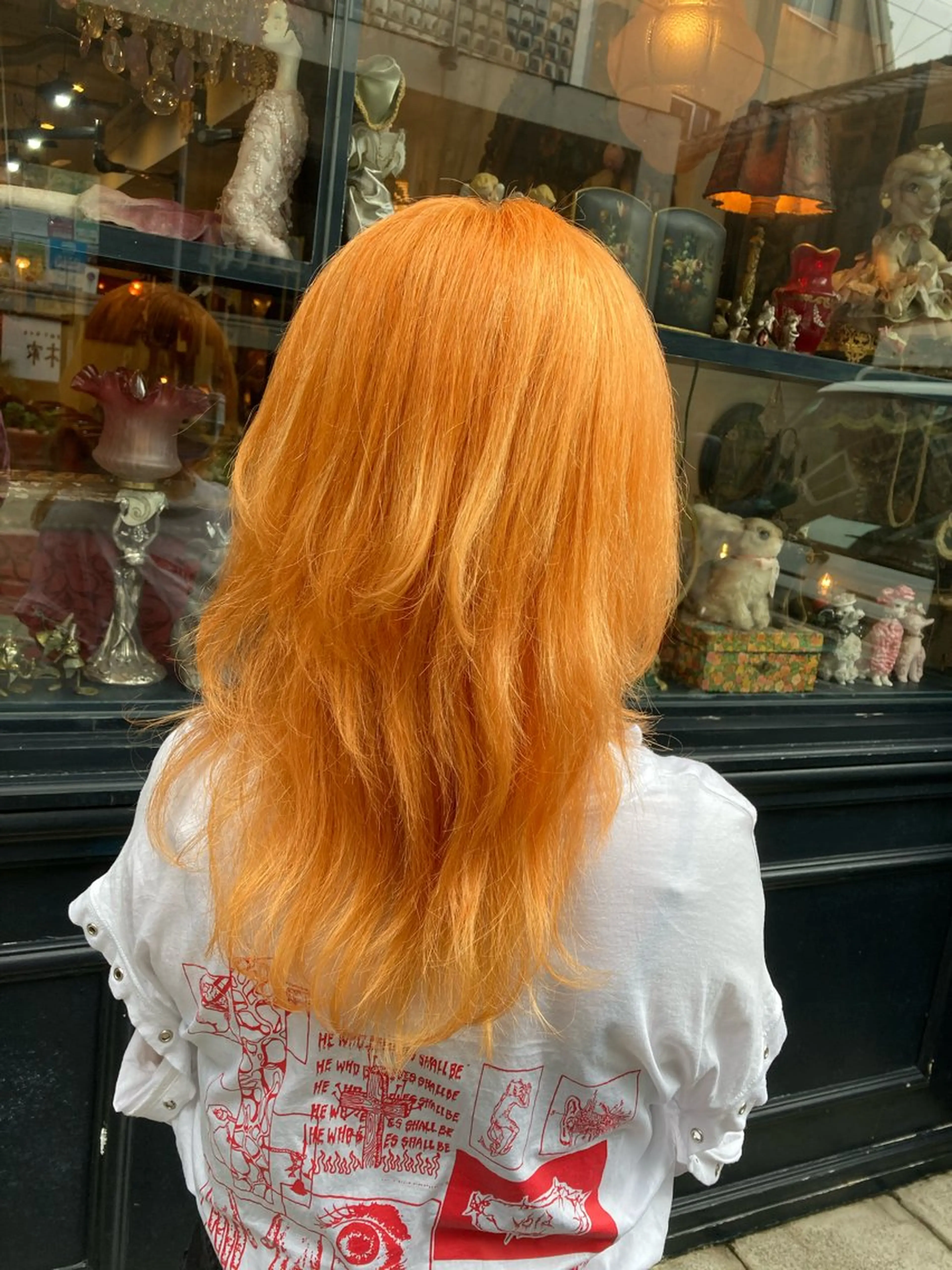 セミロング カラー ✨最安値✨エクステ カラー🌼つきな🌼のヘアスタイル