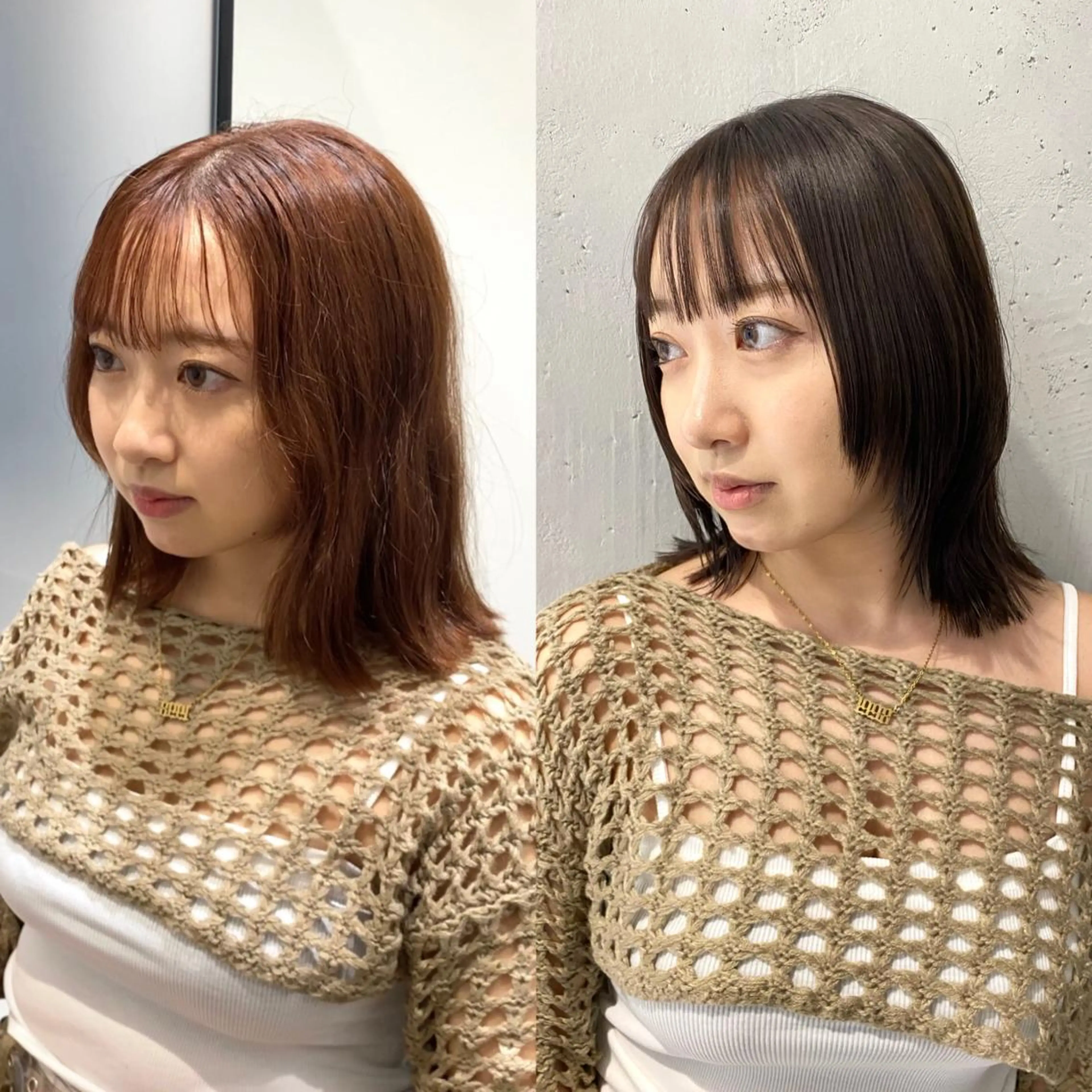 セミロング カラー パーマ ヘアアレンジ 髪質改善水素TR× レイヤーカット/熊澤のヘアスタイル