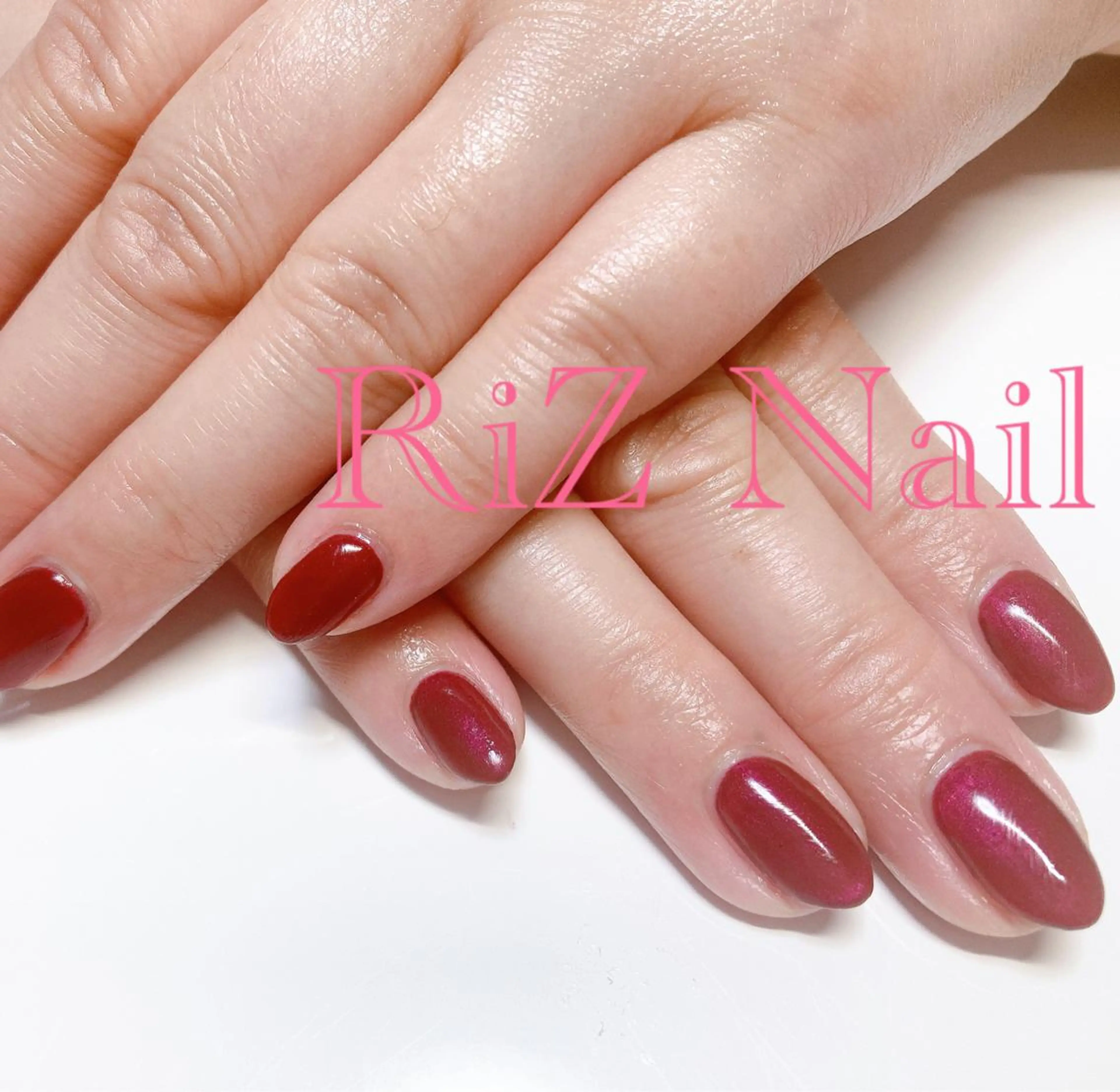 ネイル ボルドー ワンカラーネイル RiZ nail salonのネイルデザイン