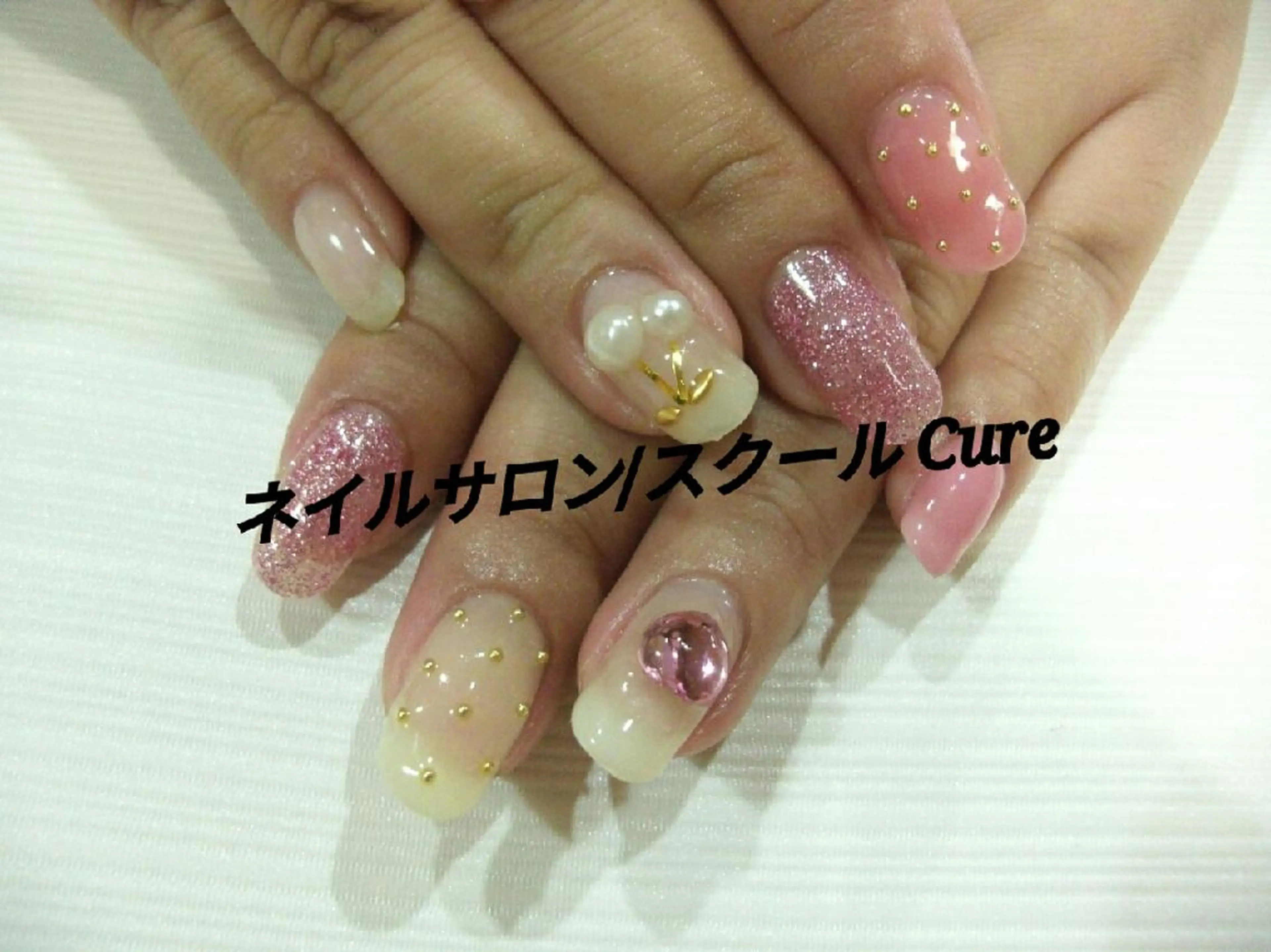 セミロング ネイル ネイルサロン Cureのネイルデザイン
