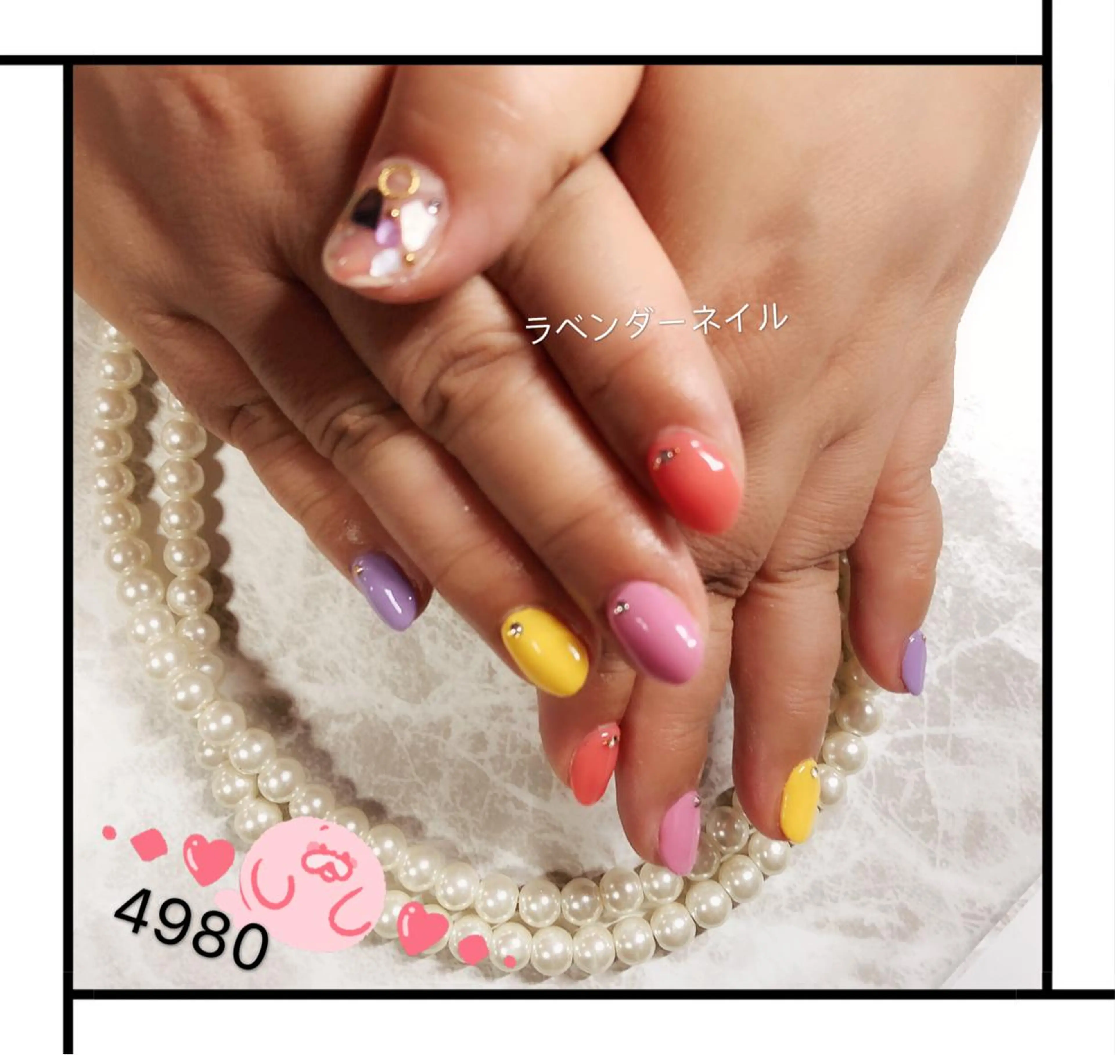 ネイル ラベンダー💖日暮里 ルル💖ネイルのネイルデザイン