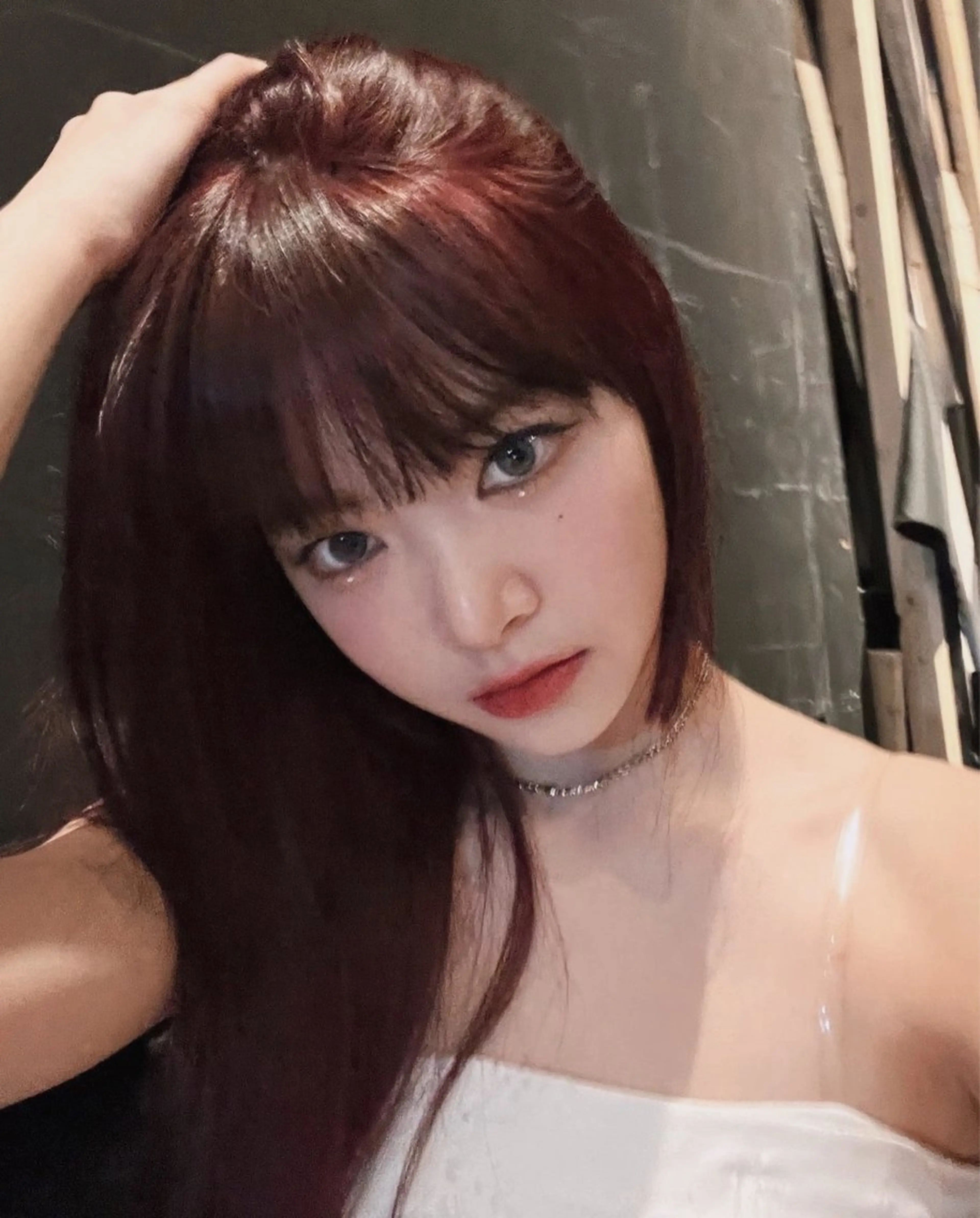 ロング カラー 💖大人韓国ヘア💖 韓国艶カラー【銀座】のヘアスタイル