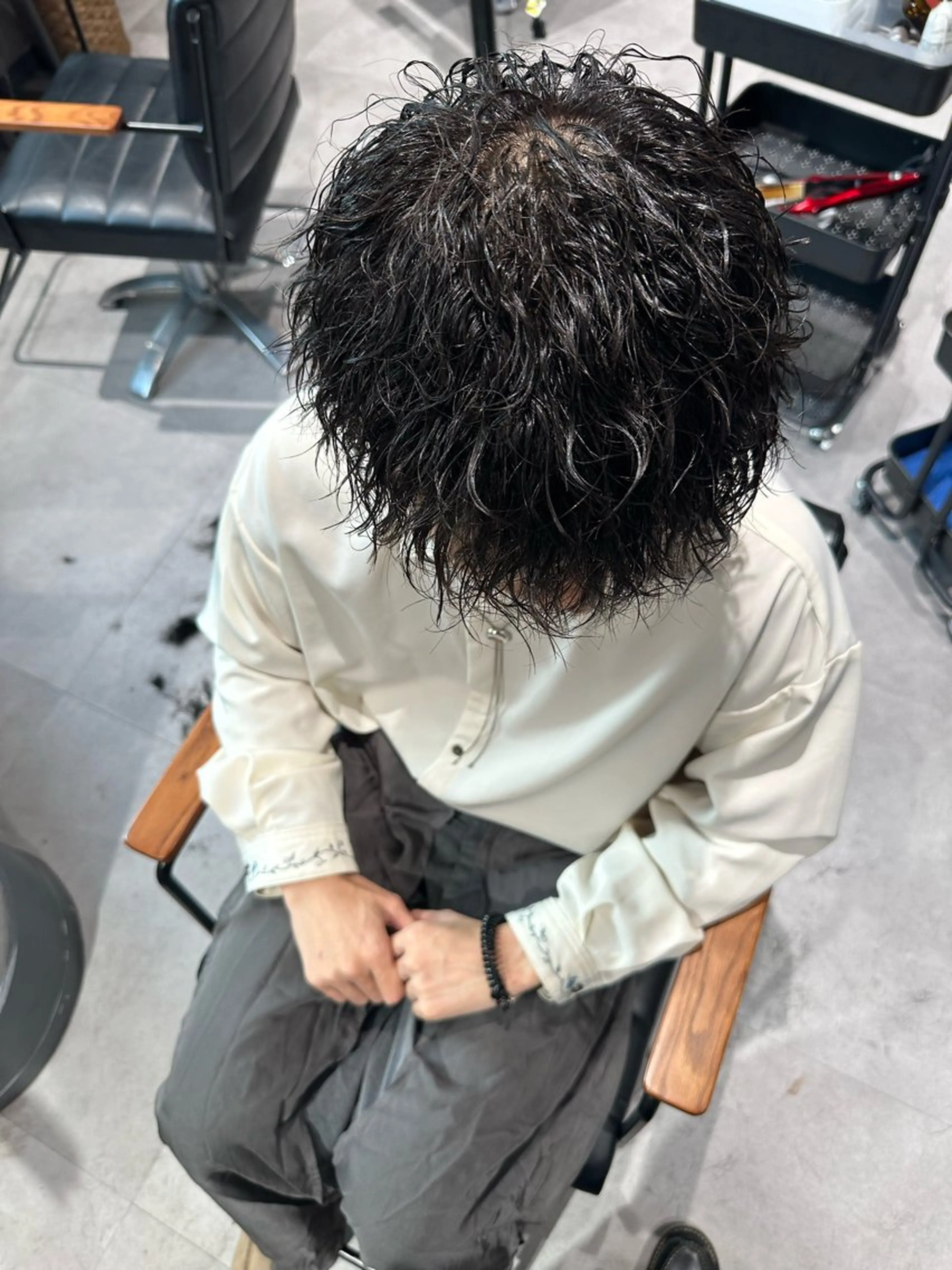 ショート パーマ ヘアアレンジ メンズ NEXT NEO所属・メンズヘア静岡 ✂︎Ryuheiのヘアスタイル