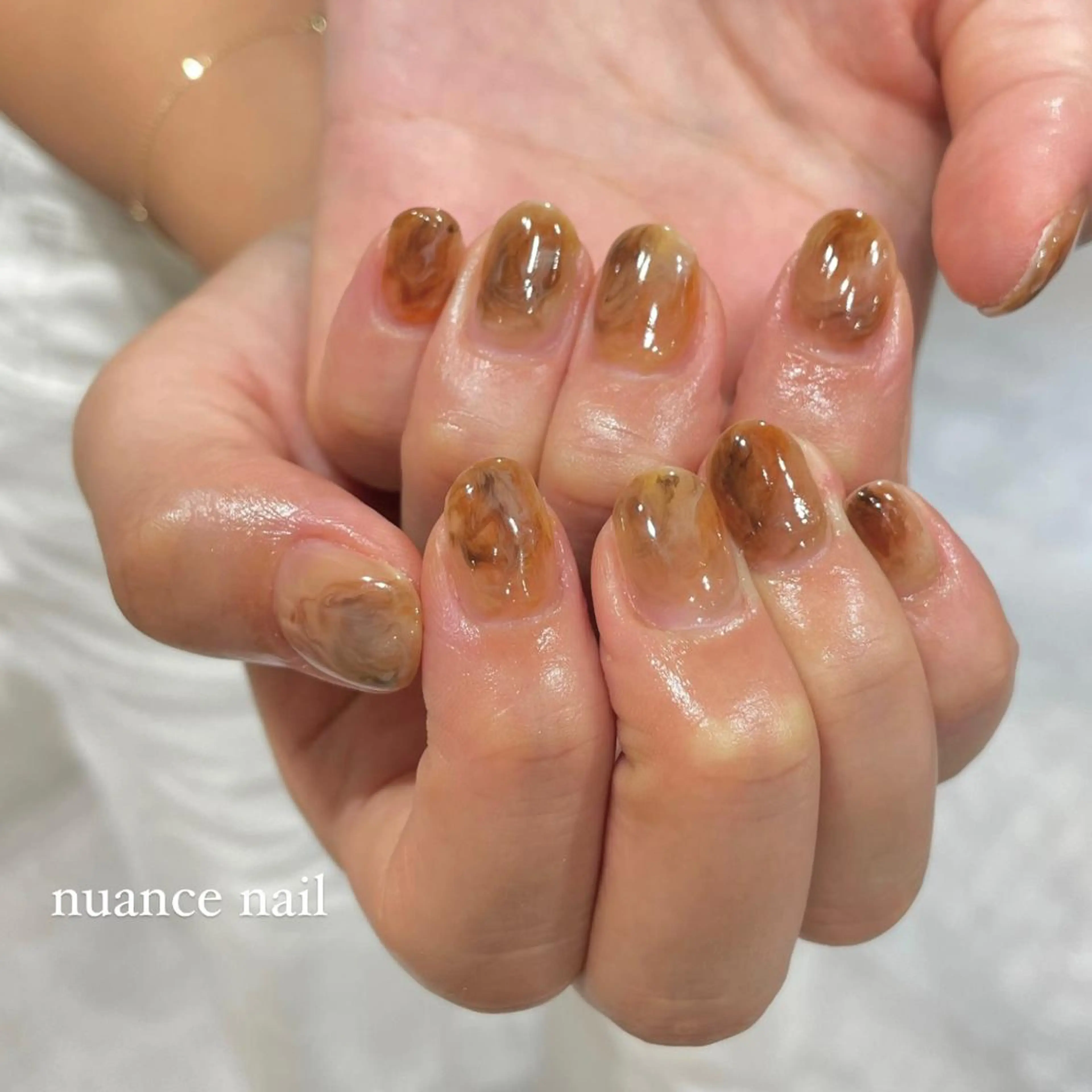 ネイル ハンドネイル 淡色ネイル 🎀moeのネイルデザイン