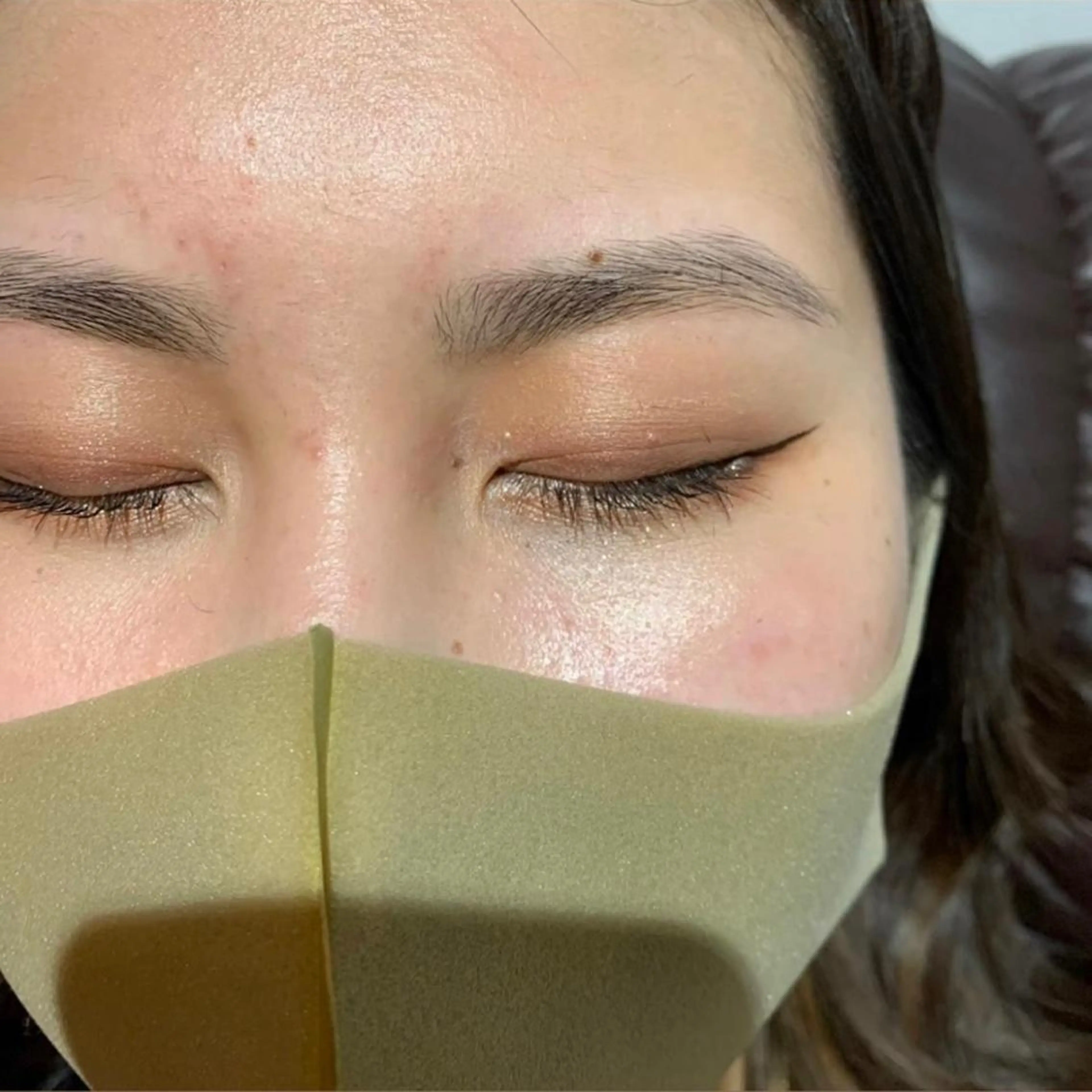 ヘアアレンジ メンズ マツエク・マツパ アイブロウ 眉毛ワックス脱毛 mona/ ストレートスタイル✨のヘアスタイル