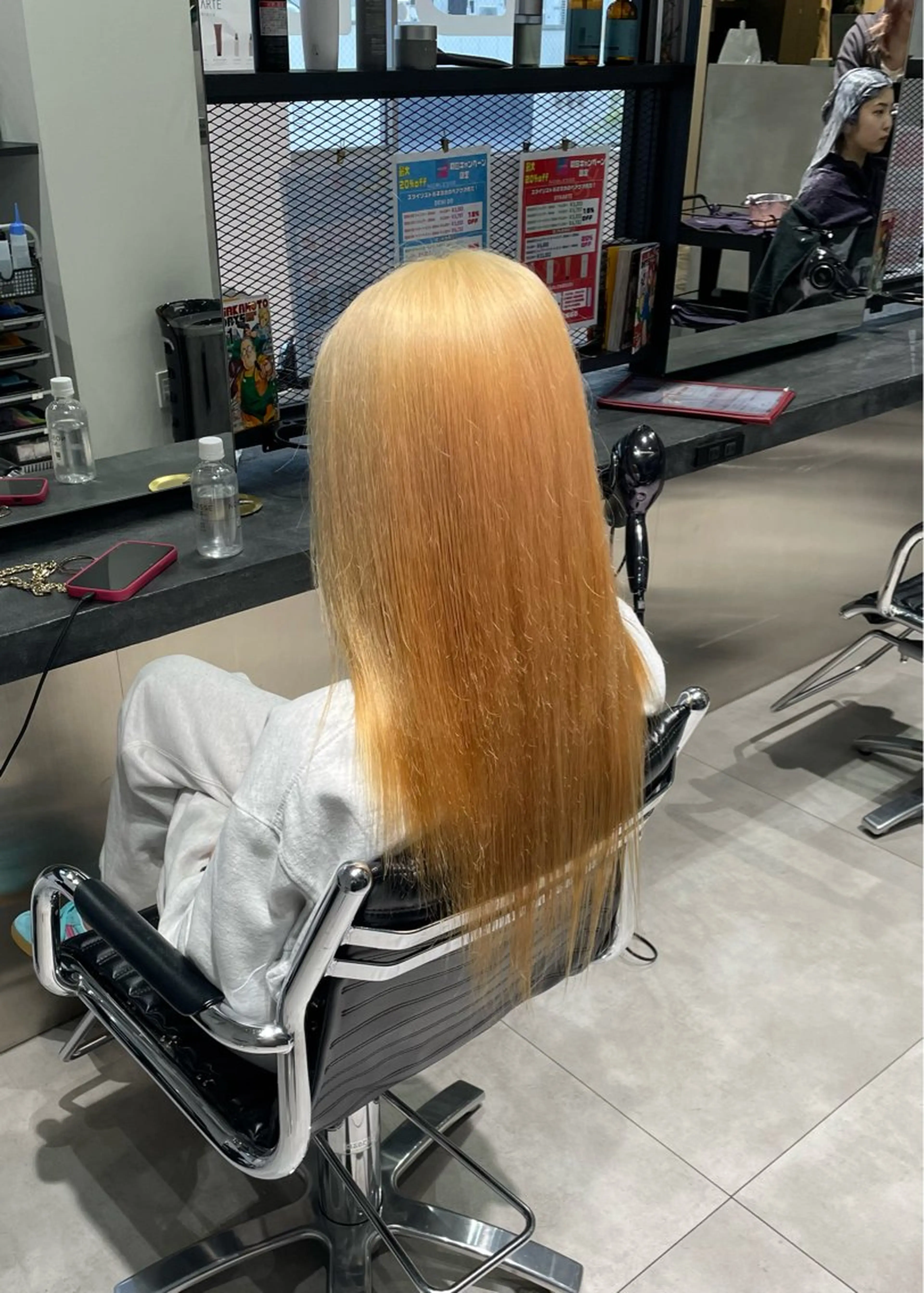 ロング カラー 抜きっぱなしブロンド ブロンド 💝透明感/ブリーチ /れい💝のヘアスタイル