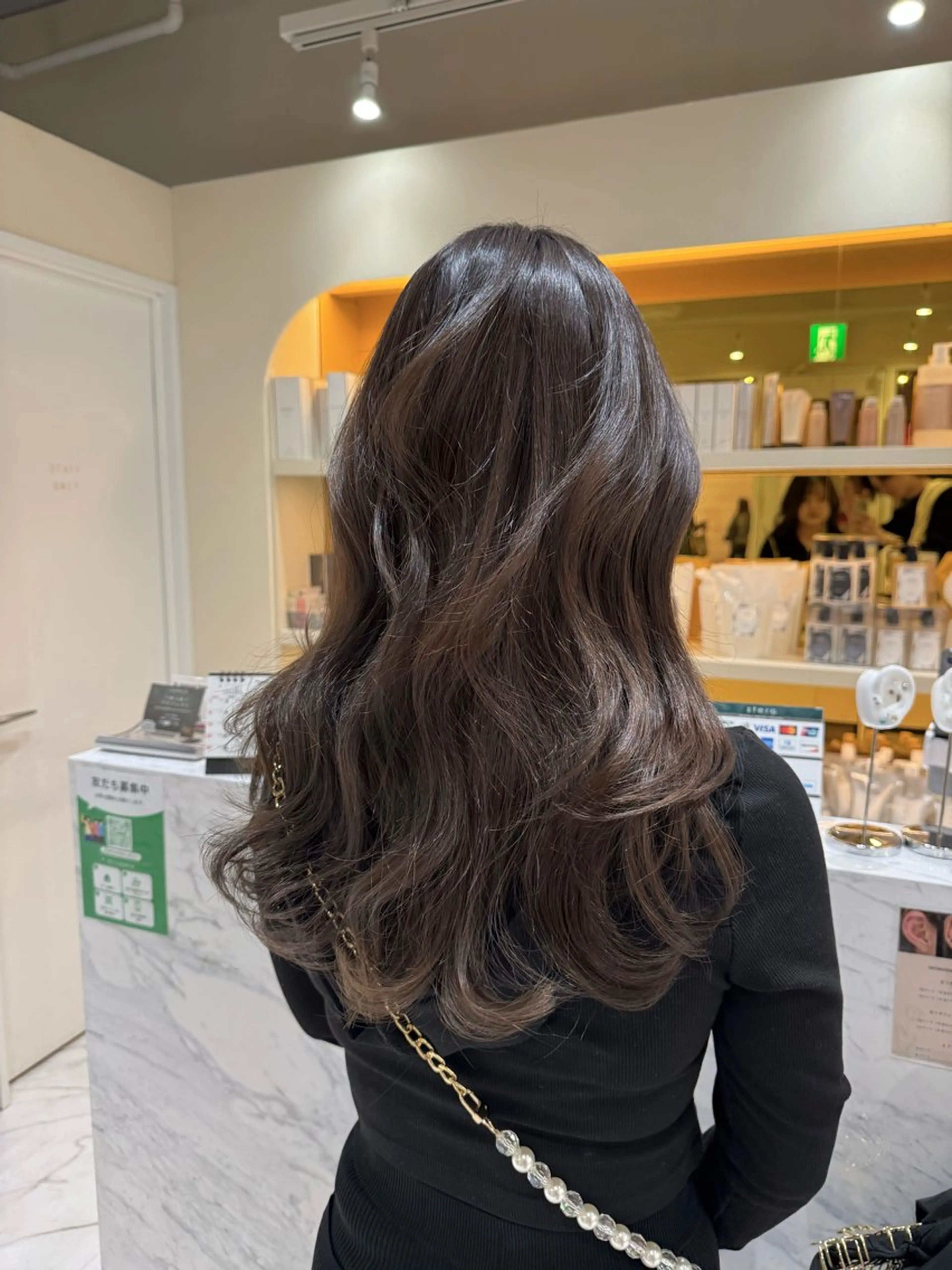 セミロング カラー ブラウンカラー オリーブブラウン カット ヘアカラー トリートメント ヘアセット 髪質改善特化 🫧松野力也のヘアスタイル