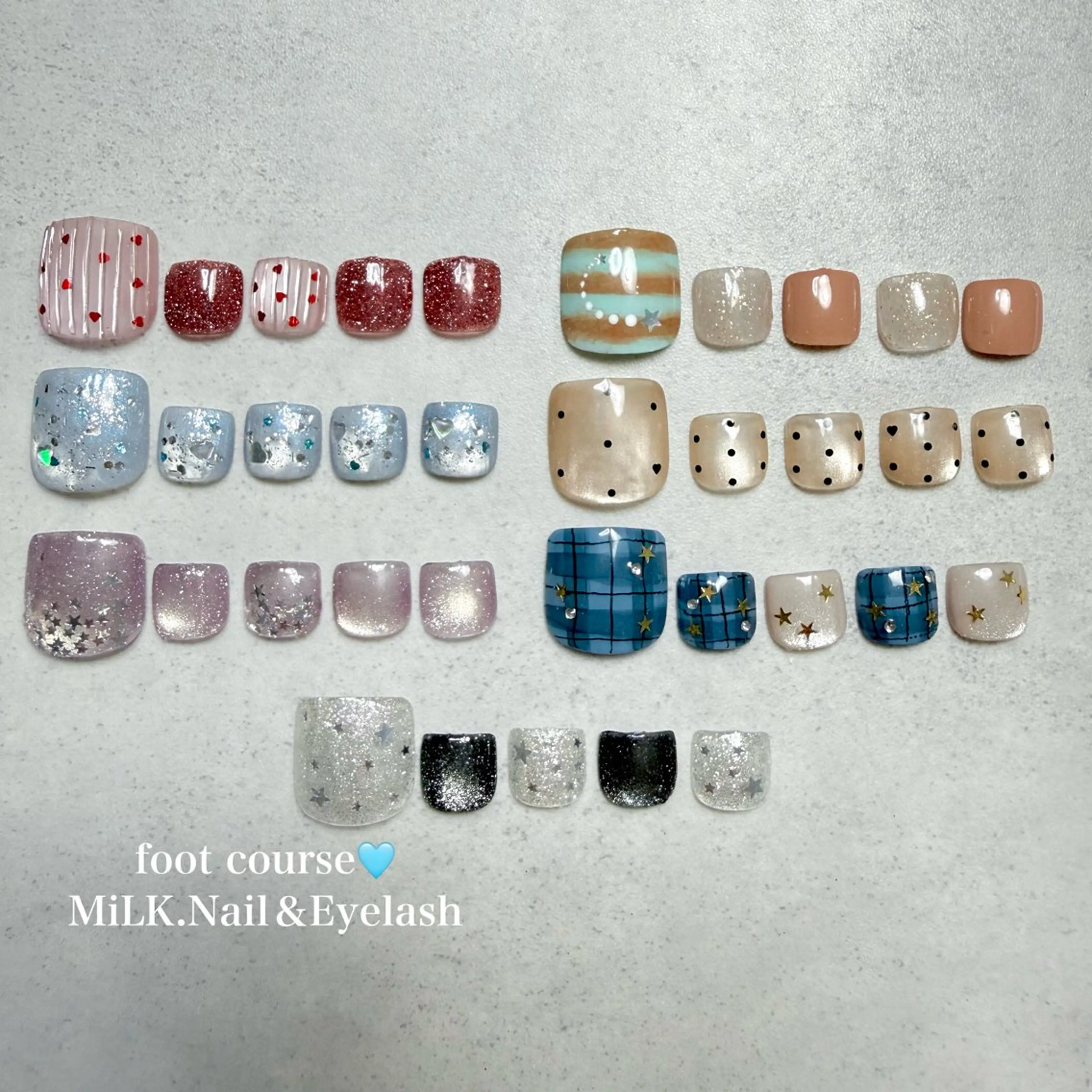 ネイル フットネイル MiLK.   Nail&Eyelash所属・MiLK. wakaのマツエク・マツパデザイン