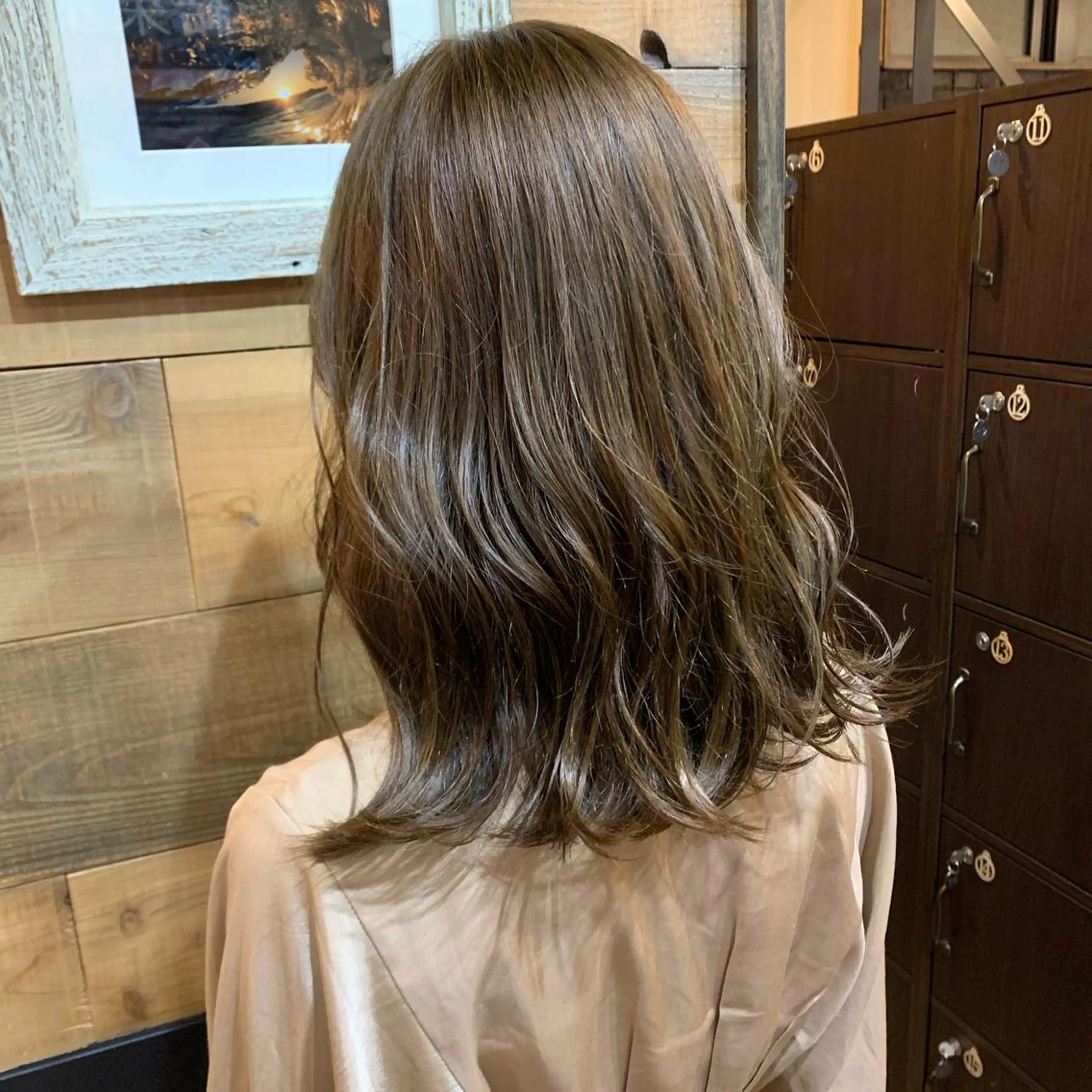 セミロング カラー ヘアカラー トリートメント SHIAN 八王子👼鬼塚さやかのヘアスタイル