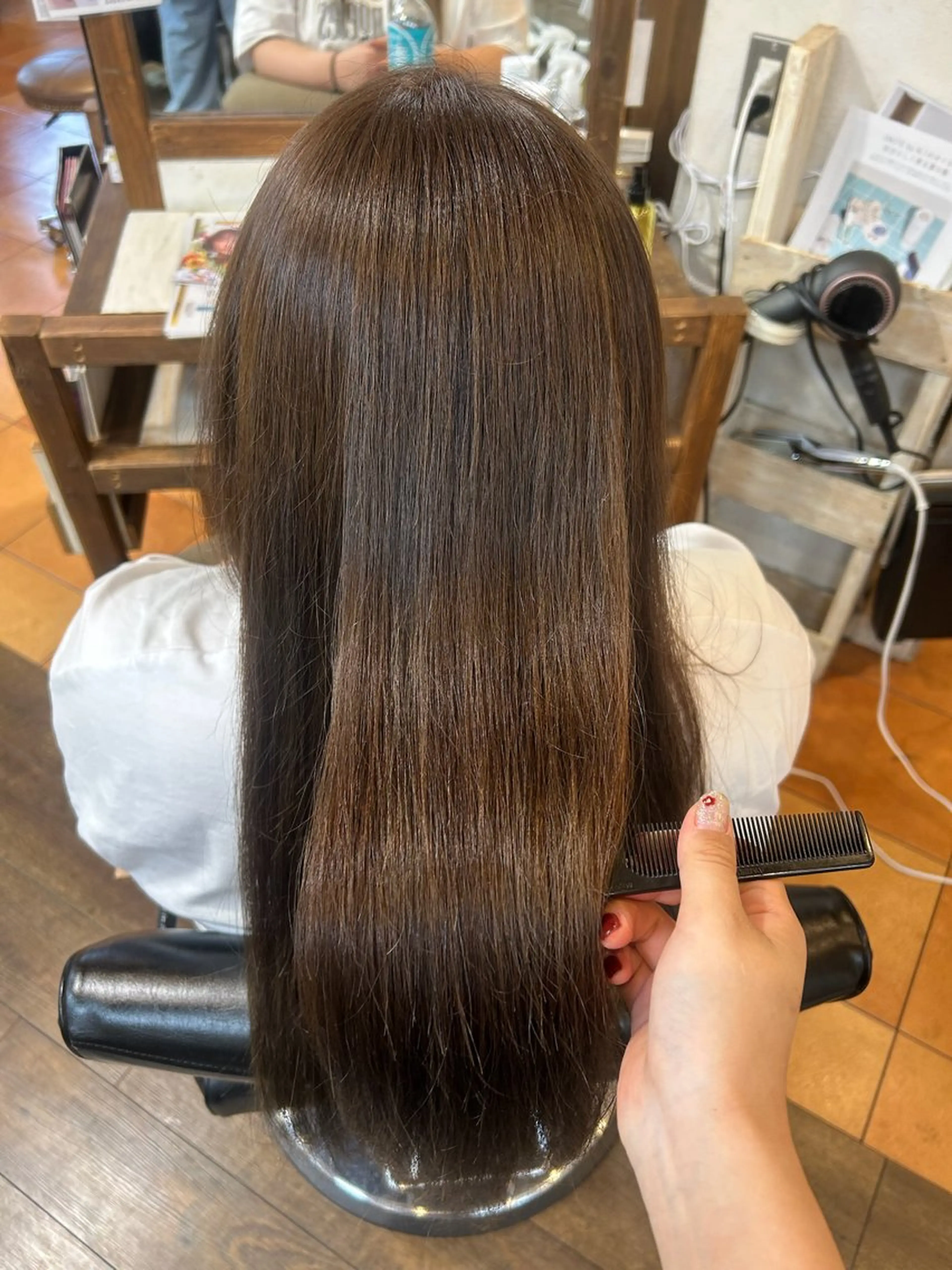 ロング カラー ヘアカラー 徳 永のヘアスタイル