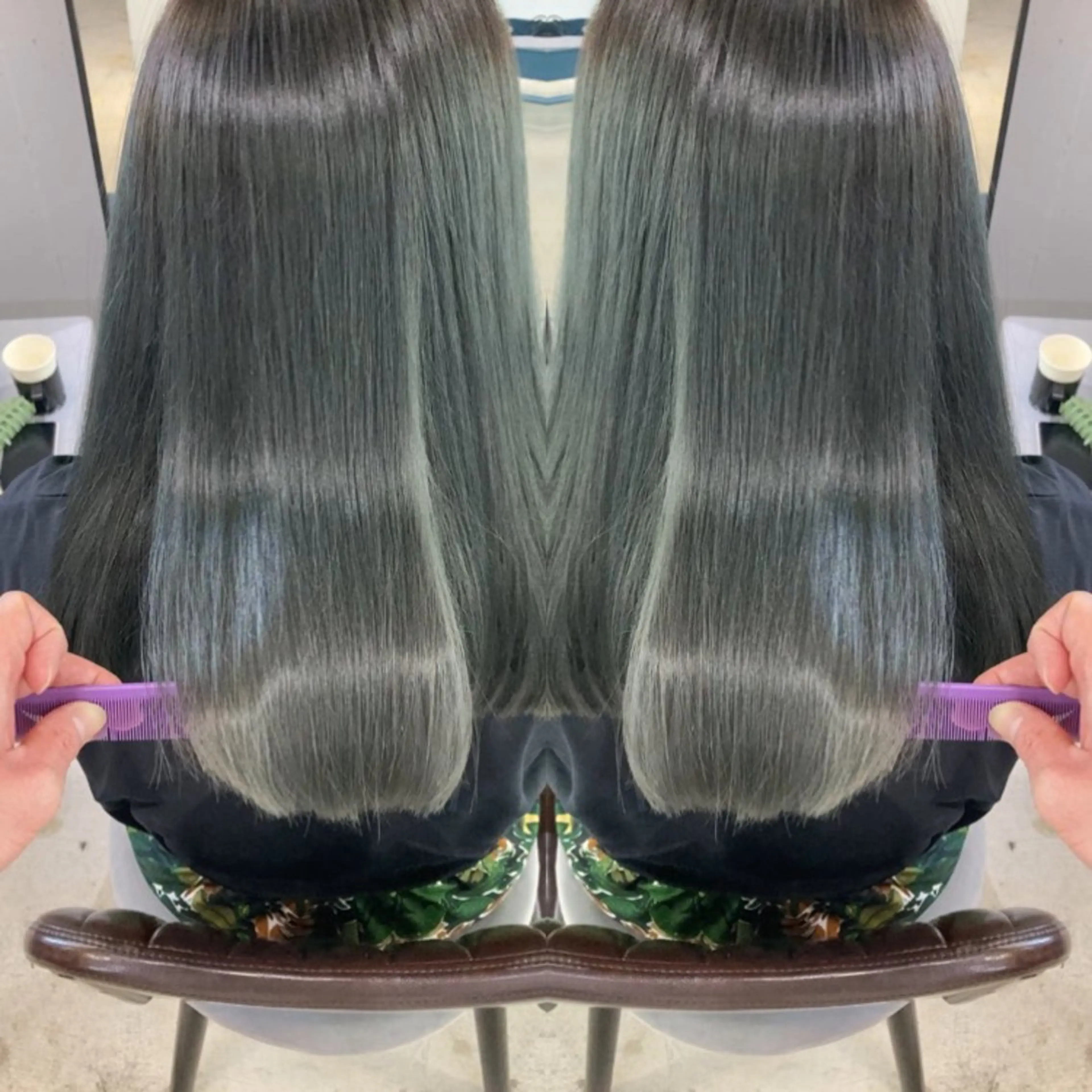 💧最高級美髪カラー💧カット＋カラー＋サイエンスアクアトリートメント【髪質改善トリートメント】or髪質改善カラーの写真