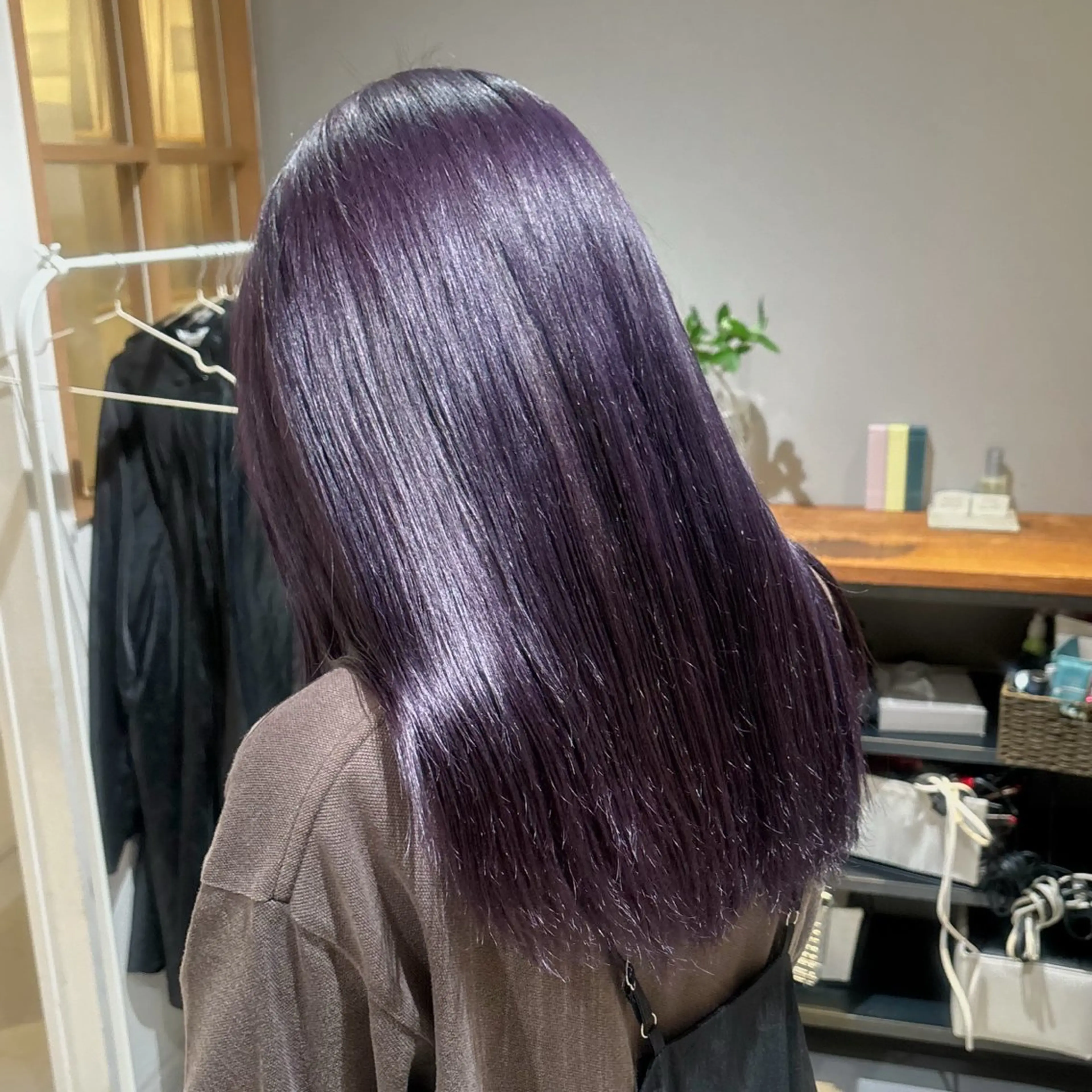 ロング カラー ブリーチ ラベンダーカラー ヘアカラー MASHU Grandvase所属・めい/透明感カラー /レイヤー/ボブのヘアスタイル