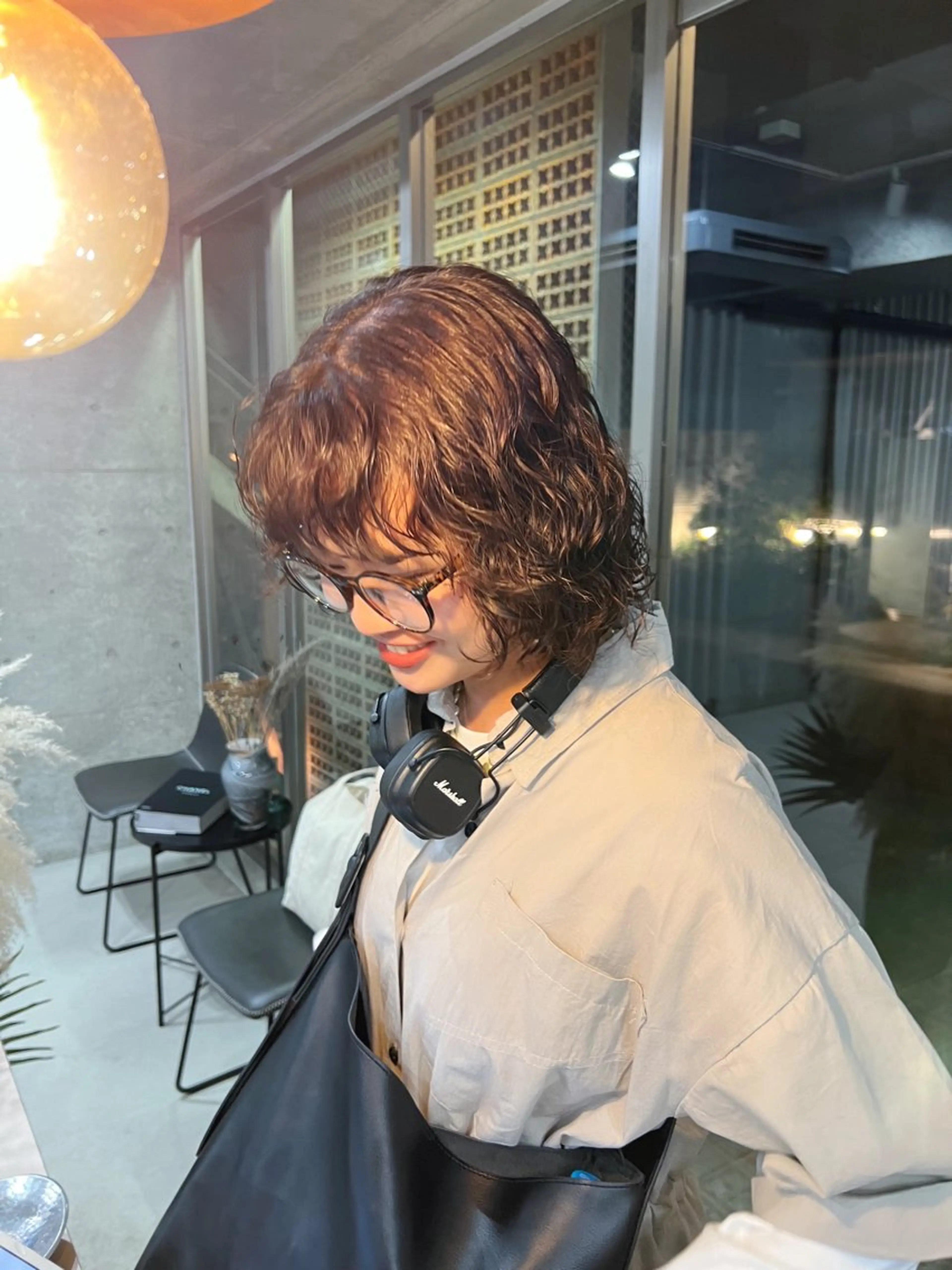 ショート パーマ ボブパーマコテ巻き風 パーマNo1深江秀平のヘアスタイル