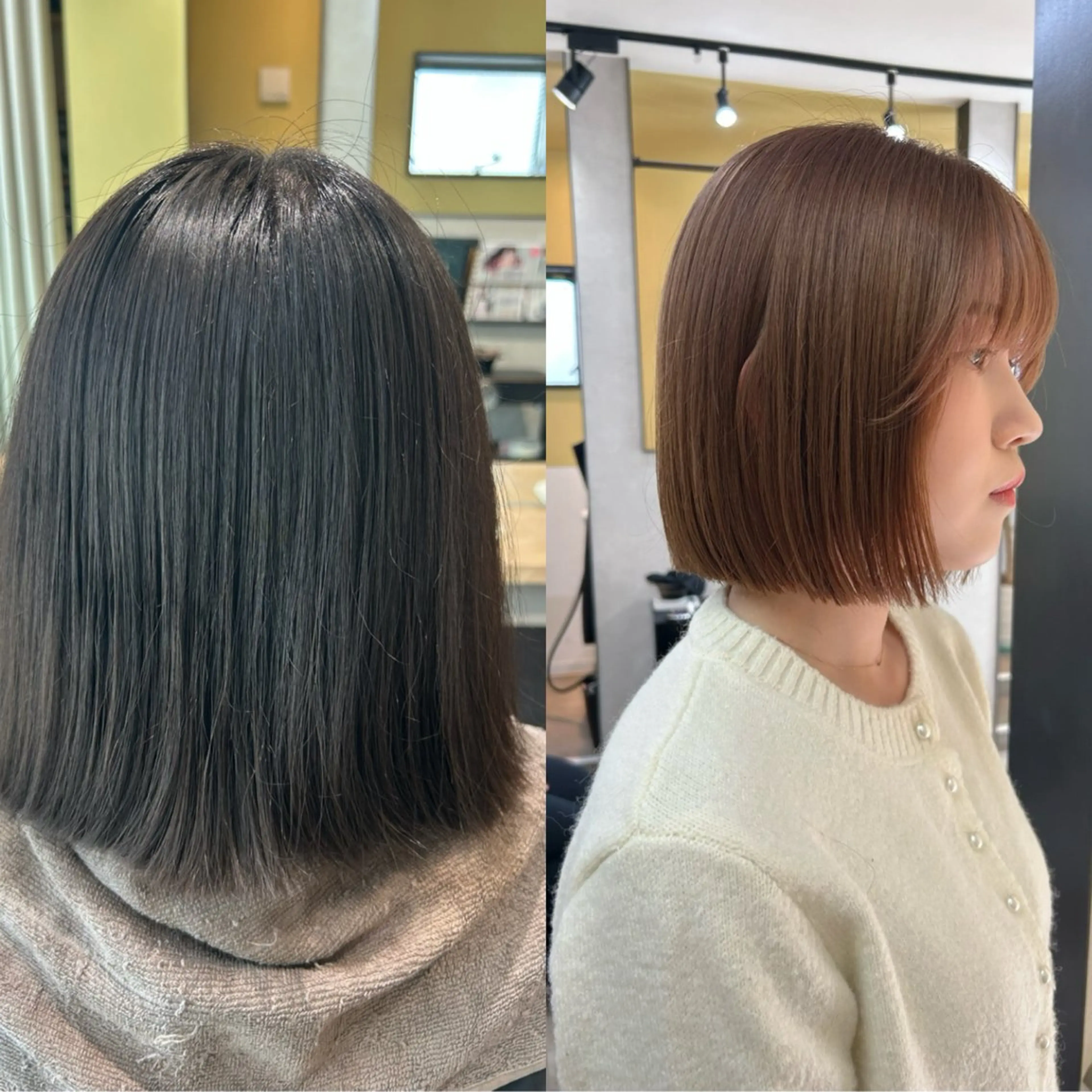 ショート カラー ベージュカラー ブリーチ ラテベージュ カット ヘアカラー トリートメント hub hair レイヤー/透明感のヘアスタイル