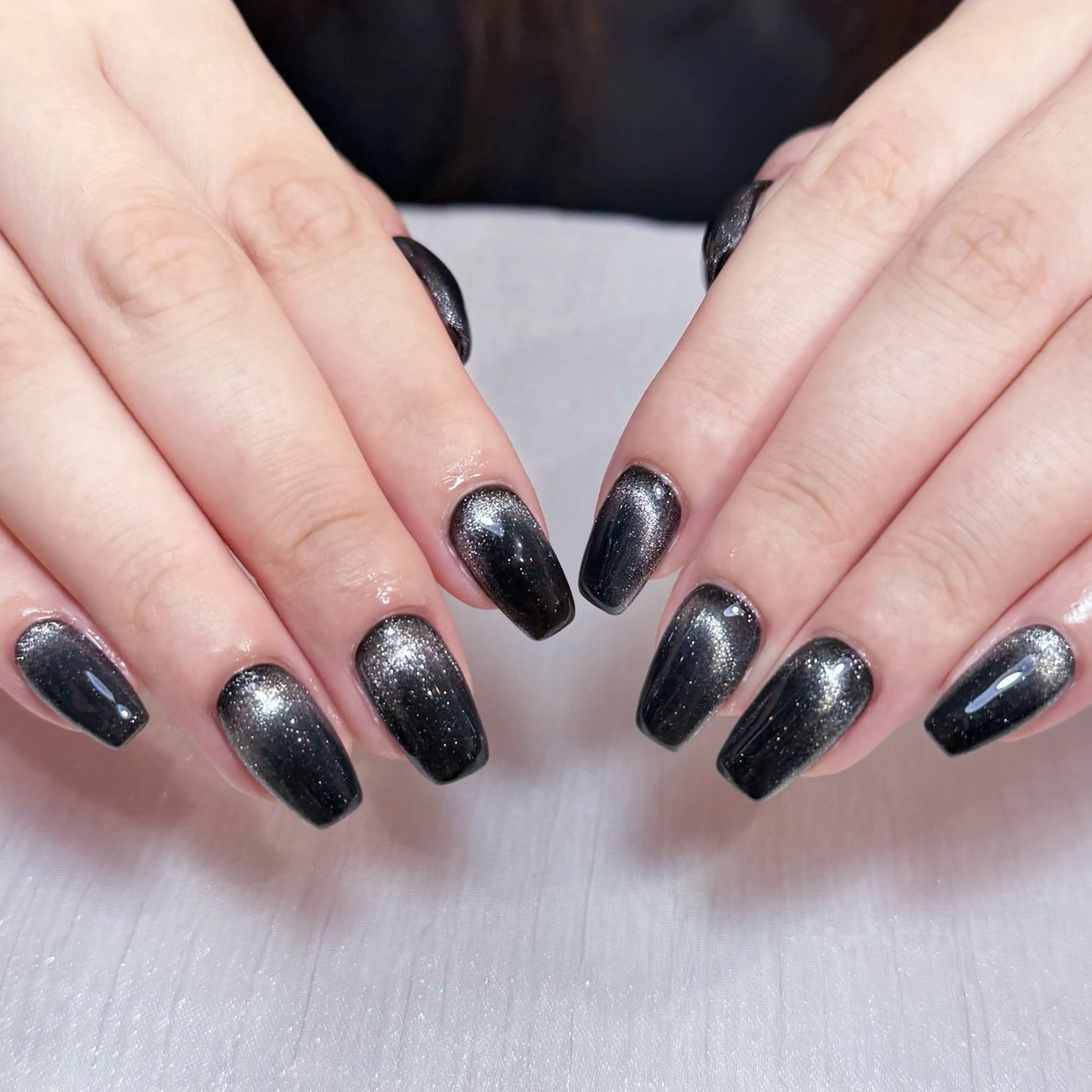 ネイル アートネイル オーロラネイル ガーリー キラキラネイル 韓国ネイル ハンドネイル ハンドケア DEMAIN- 🌸のネイルデザイン