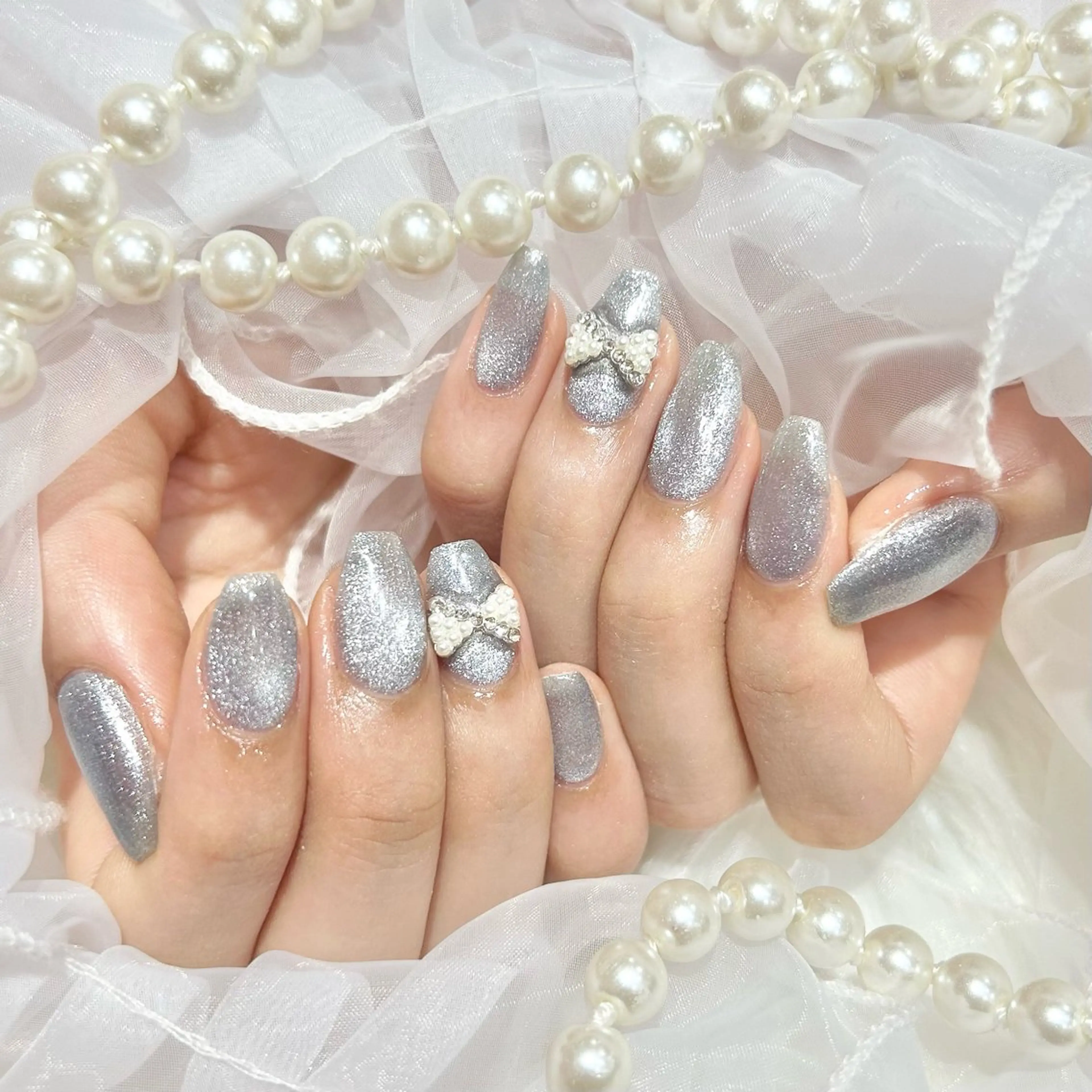 ネイル マグネットネイル ハンドネイル WISTERIA ayumiのネイルデザイン