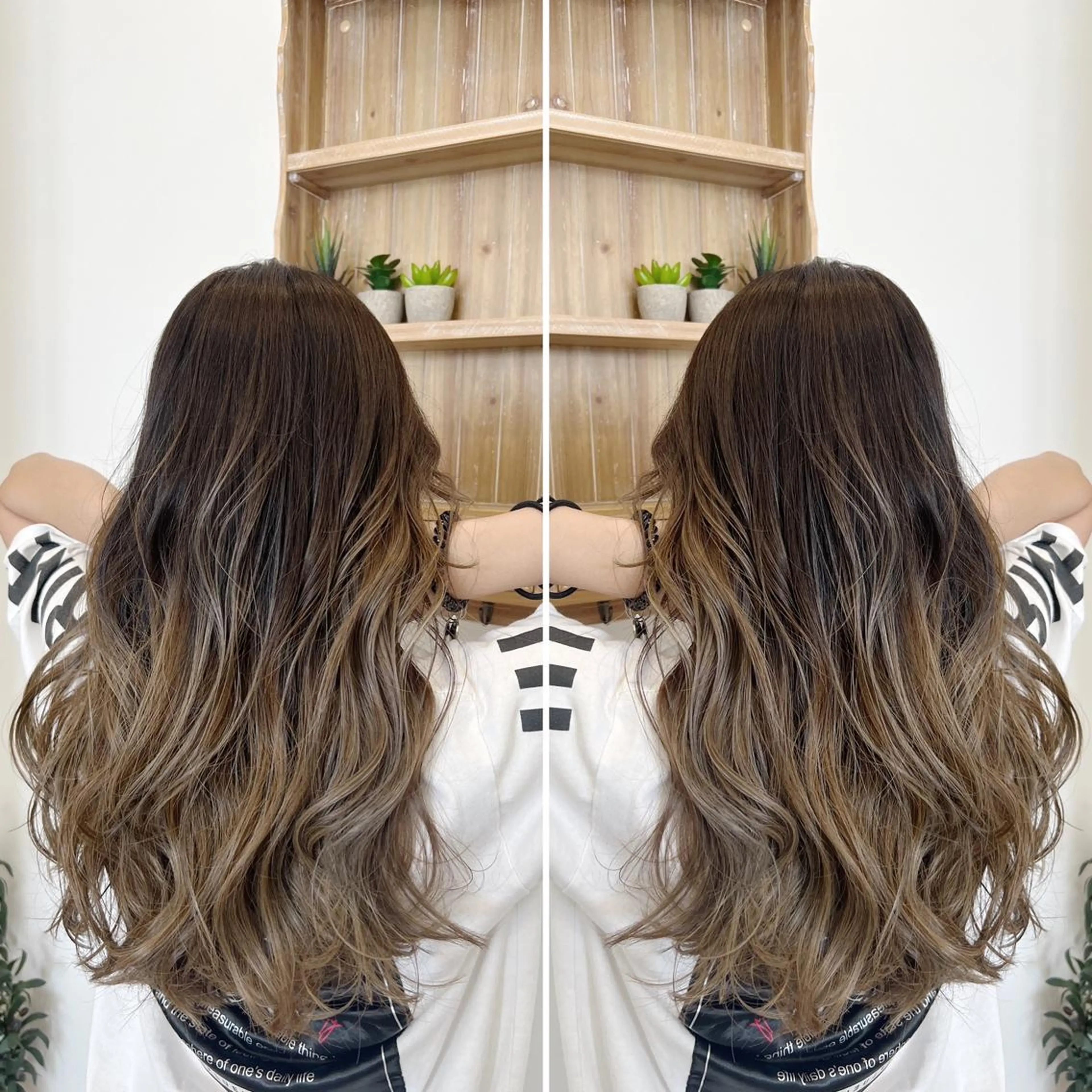 ✂️期間限定✂️《特別プライス》外国人風バレイヤージュorエアタッチ＋艶カラー＋tokioTR《学生割−¥1000円》の写真