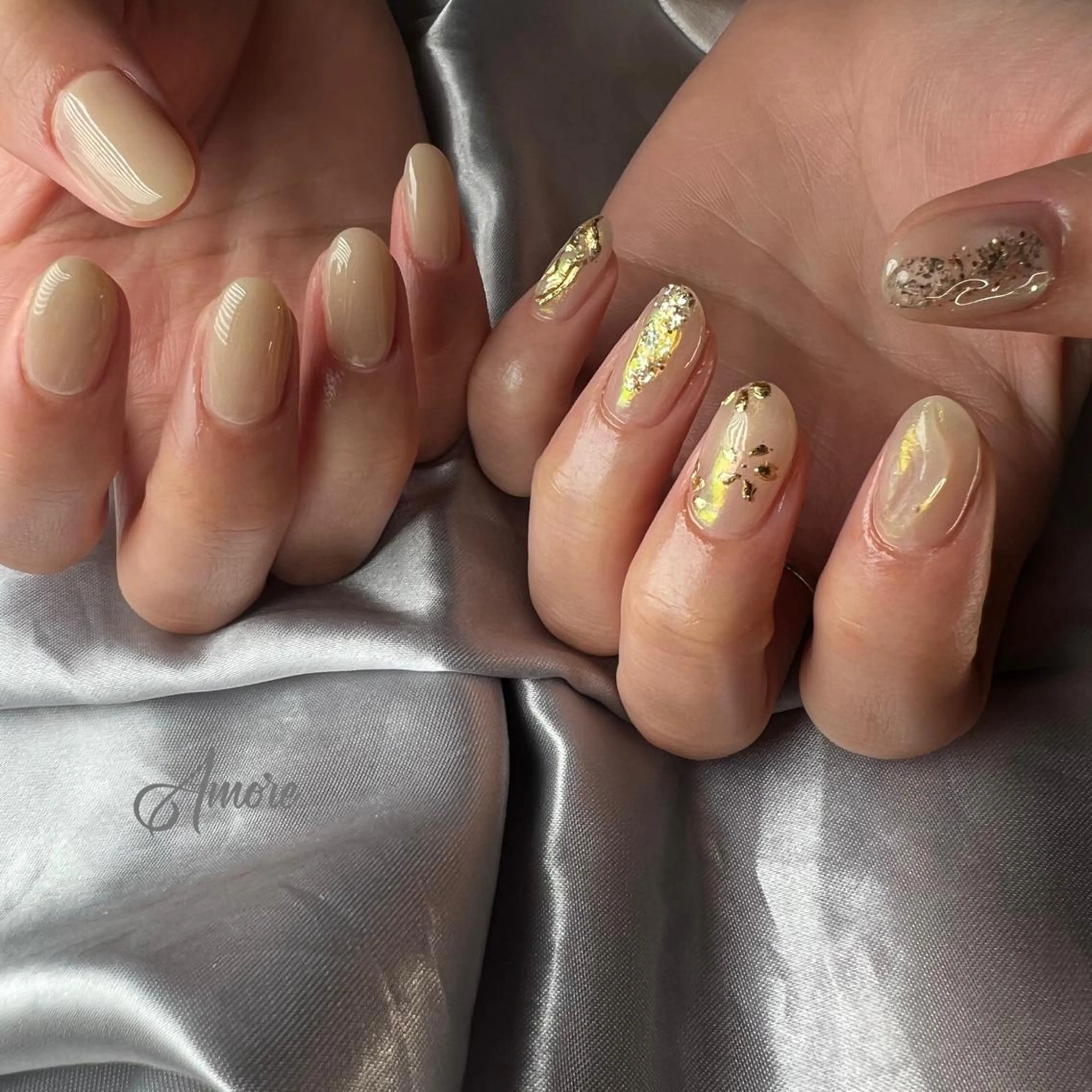 ネイル ジェルネイル 韓国ネイル ミラーネイル オフィスネイル パラジェル You kyehwaのネイルデザイン