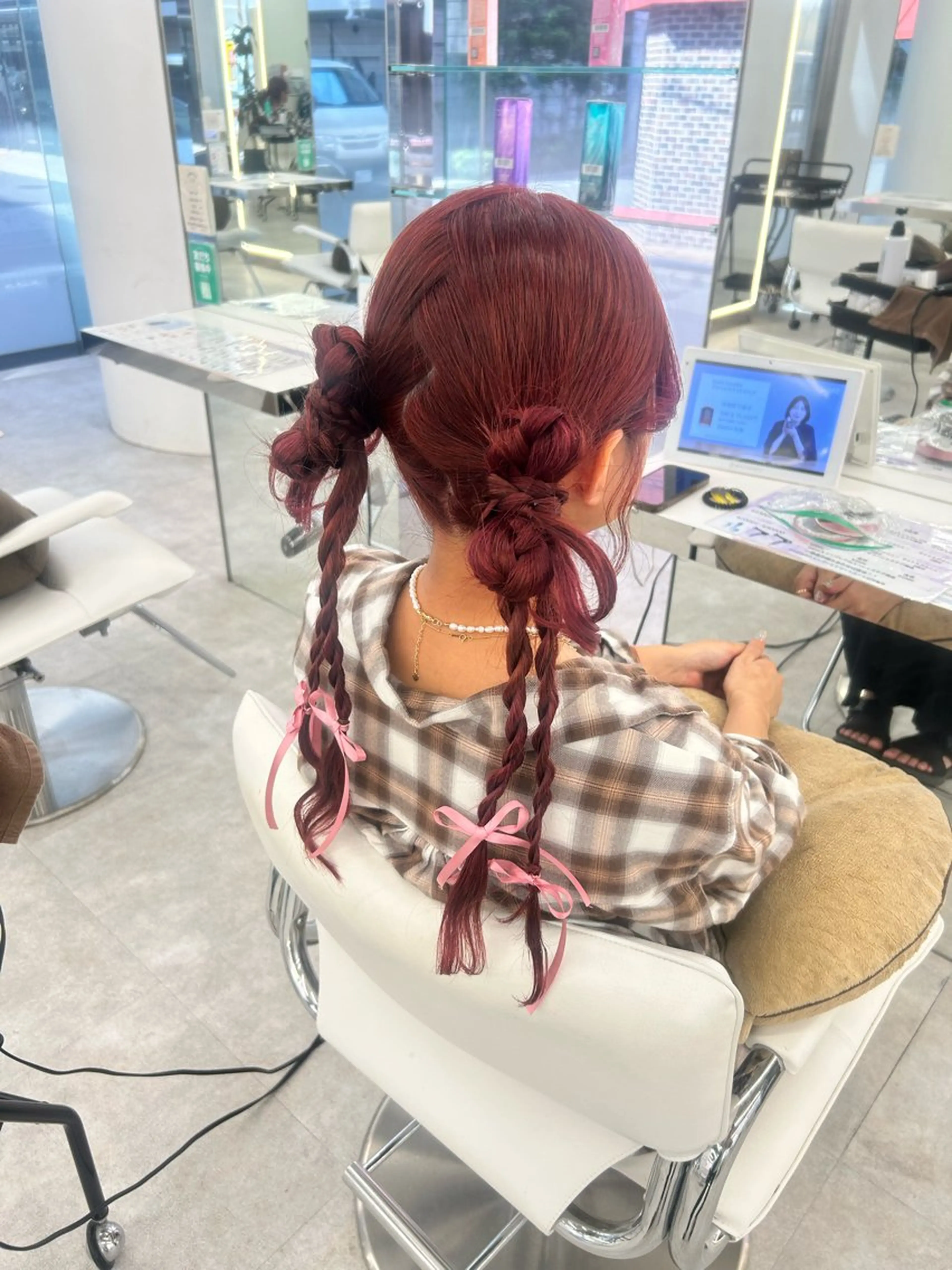 ロング ヘアアレンジ ヘアセット はるか/ブリーチカラ ー/ヘアアレンジ🤍のヘアスタイル