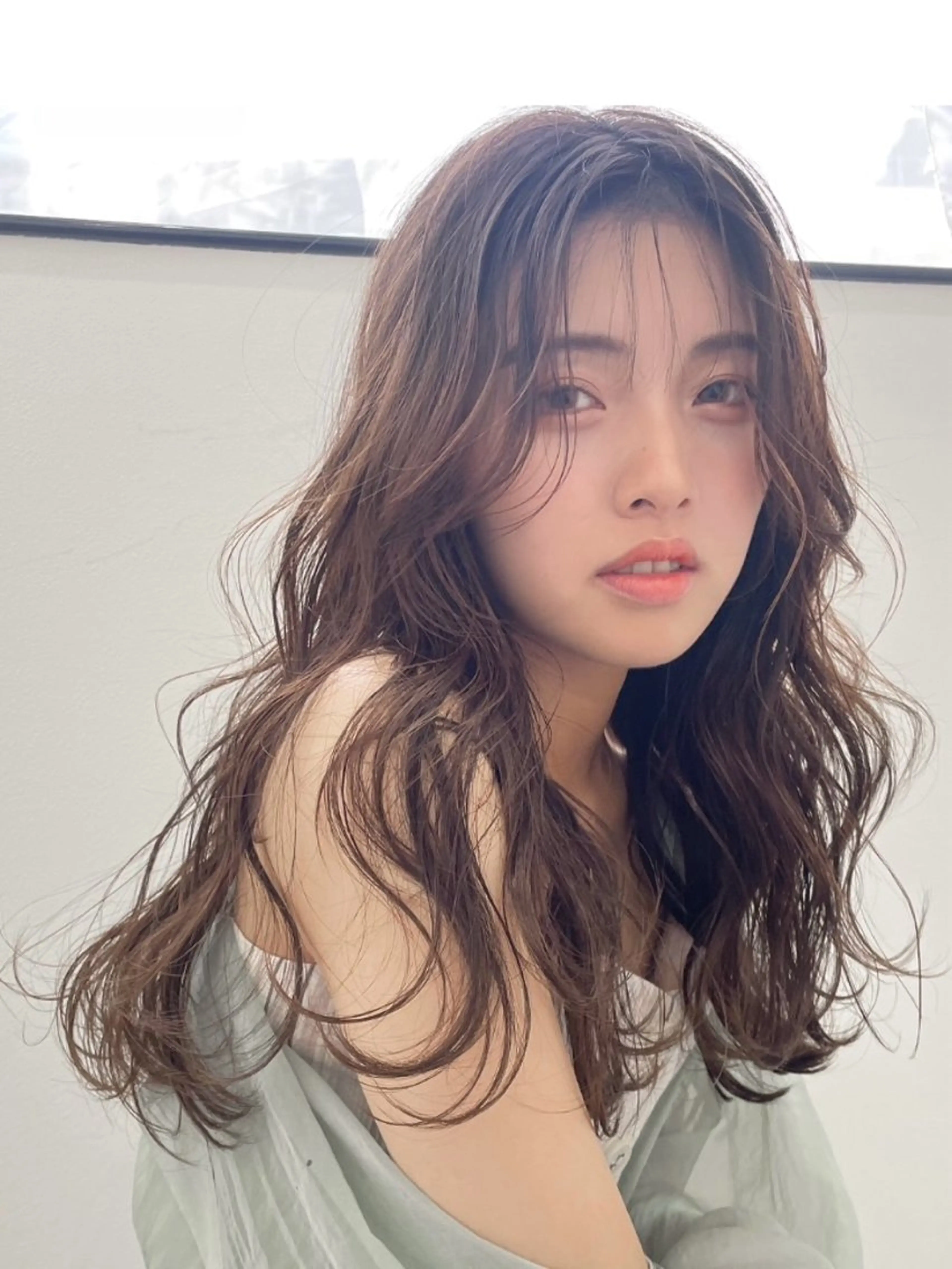 ロング 似合わせカット カット パーマ 瀬原 千夏のヘアスタイル