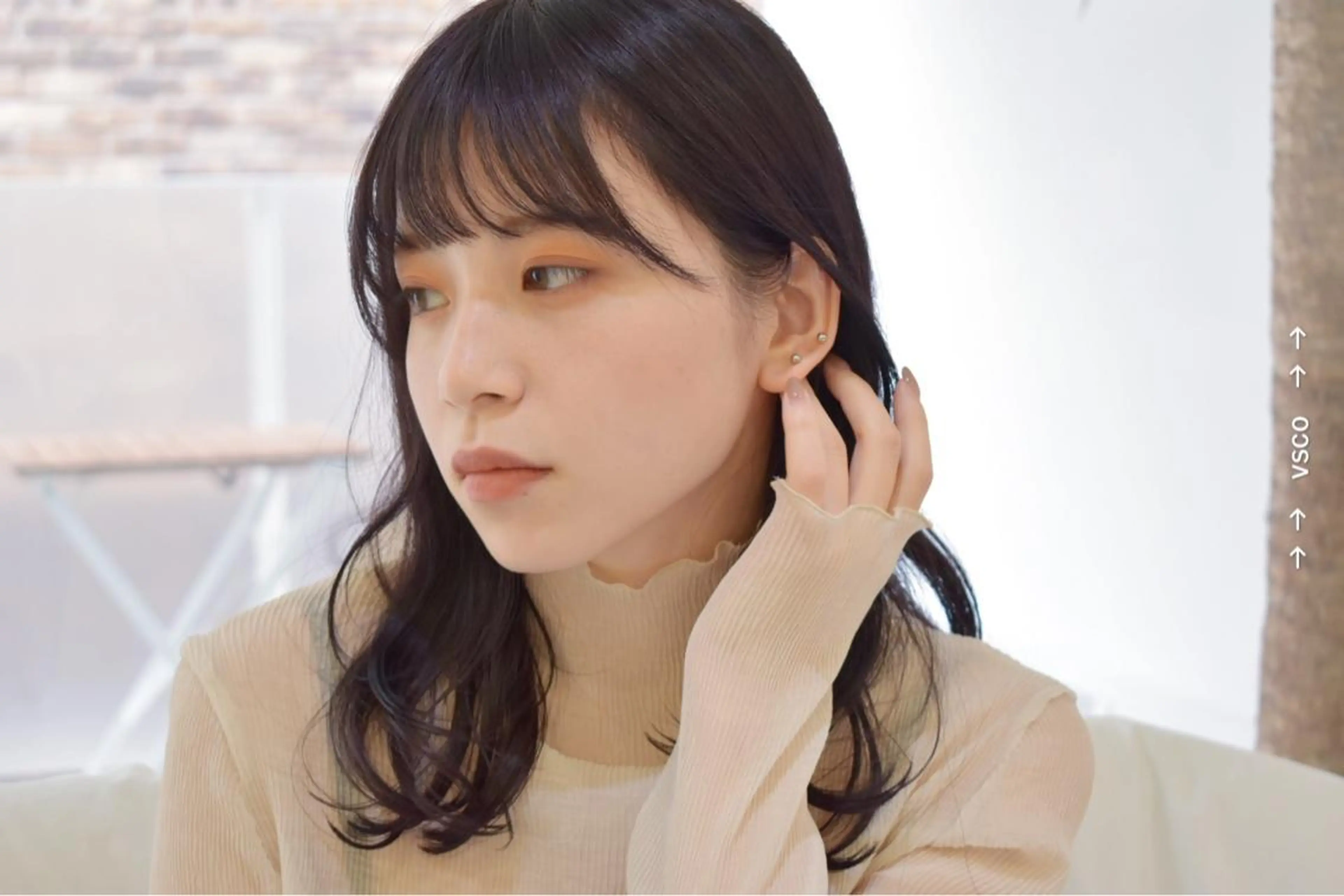 ミディアム タカハシ ハヤトのヘアスタイル