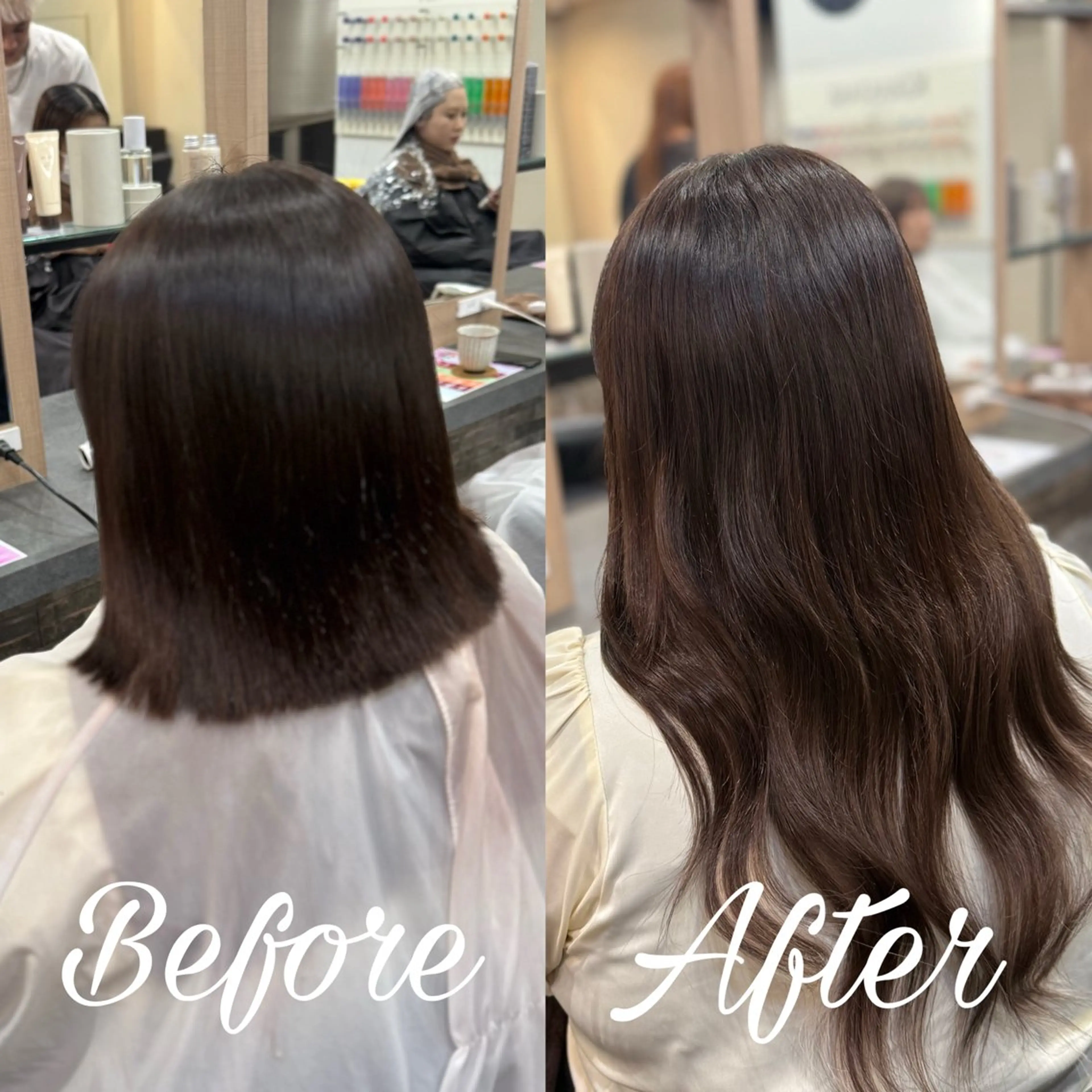 🔰【エクステ初心者さんに】プチプラエクステ45cm×【50本】＋カラーの写真