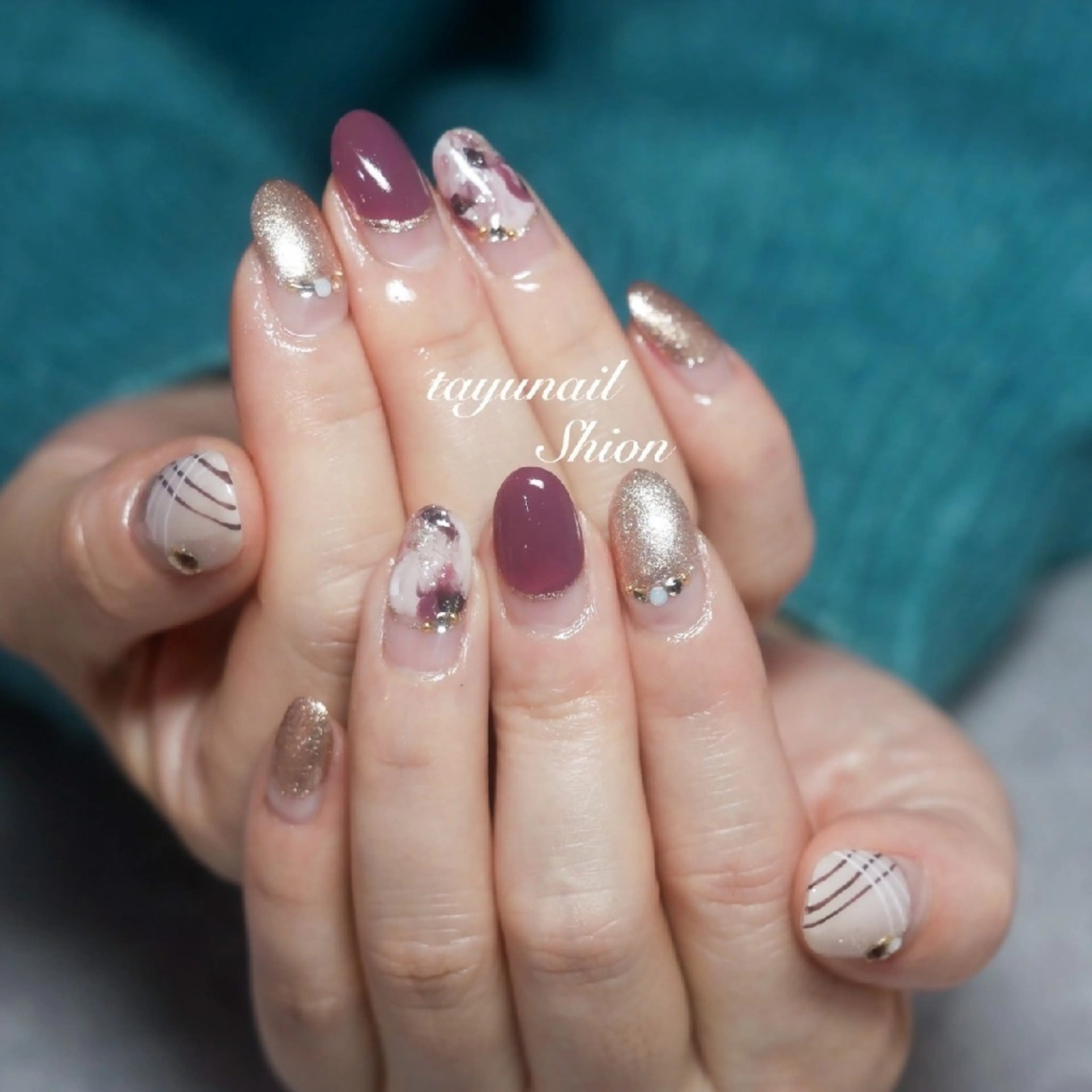 ネイル アートネイル フレンチネイル ジェルネイル キラキラネイル パラジェル ネイルサロン・ネイルスクール　たゆnail所属・ネイルサロン 【たゆnail】のネイルデザイン
