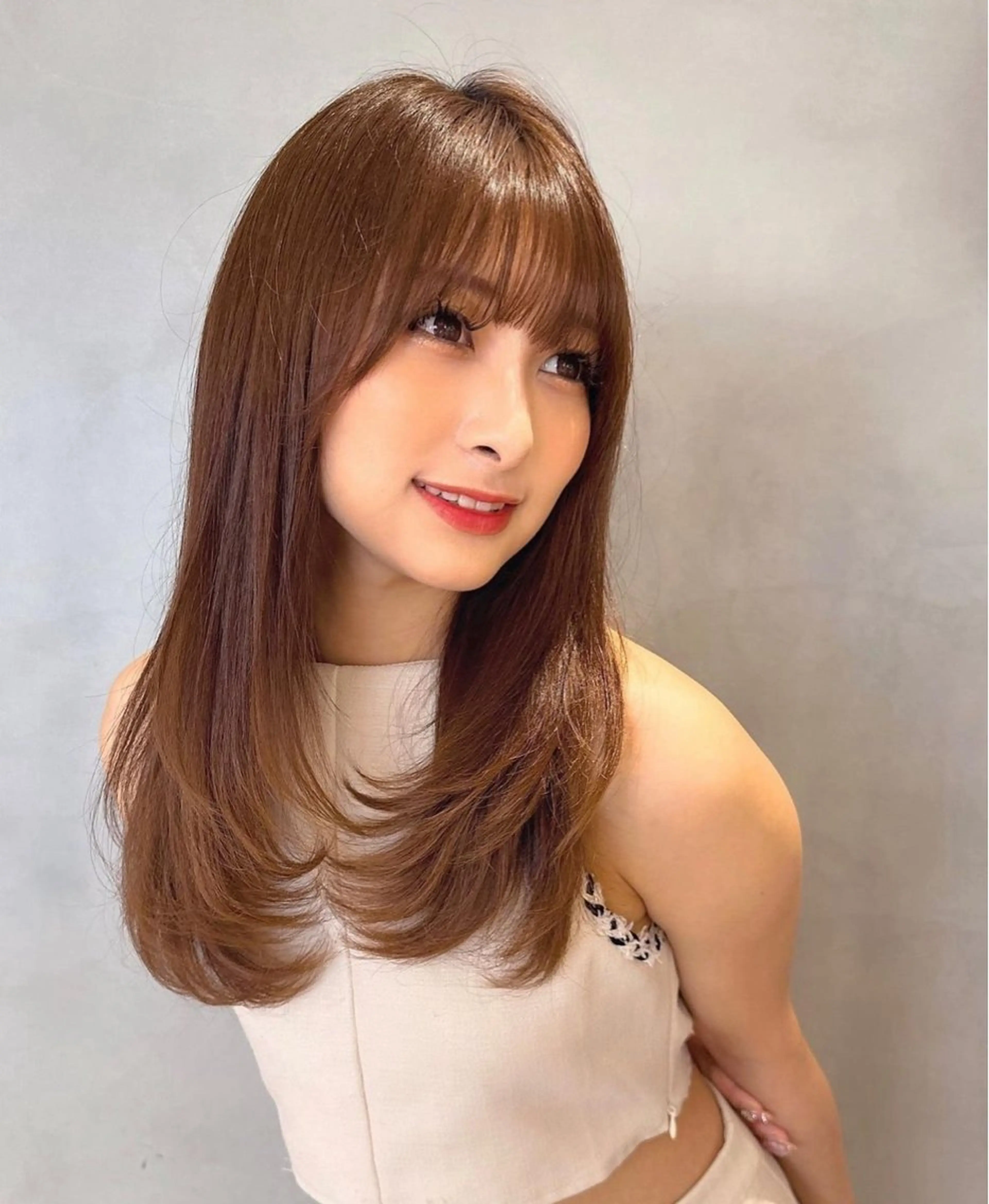 《人気 No.1》【小顔に見える】似合わせカット＋透明感カラー ＋3step髪質改善トリートメントの写真