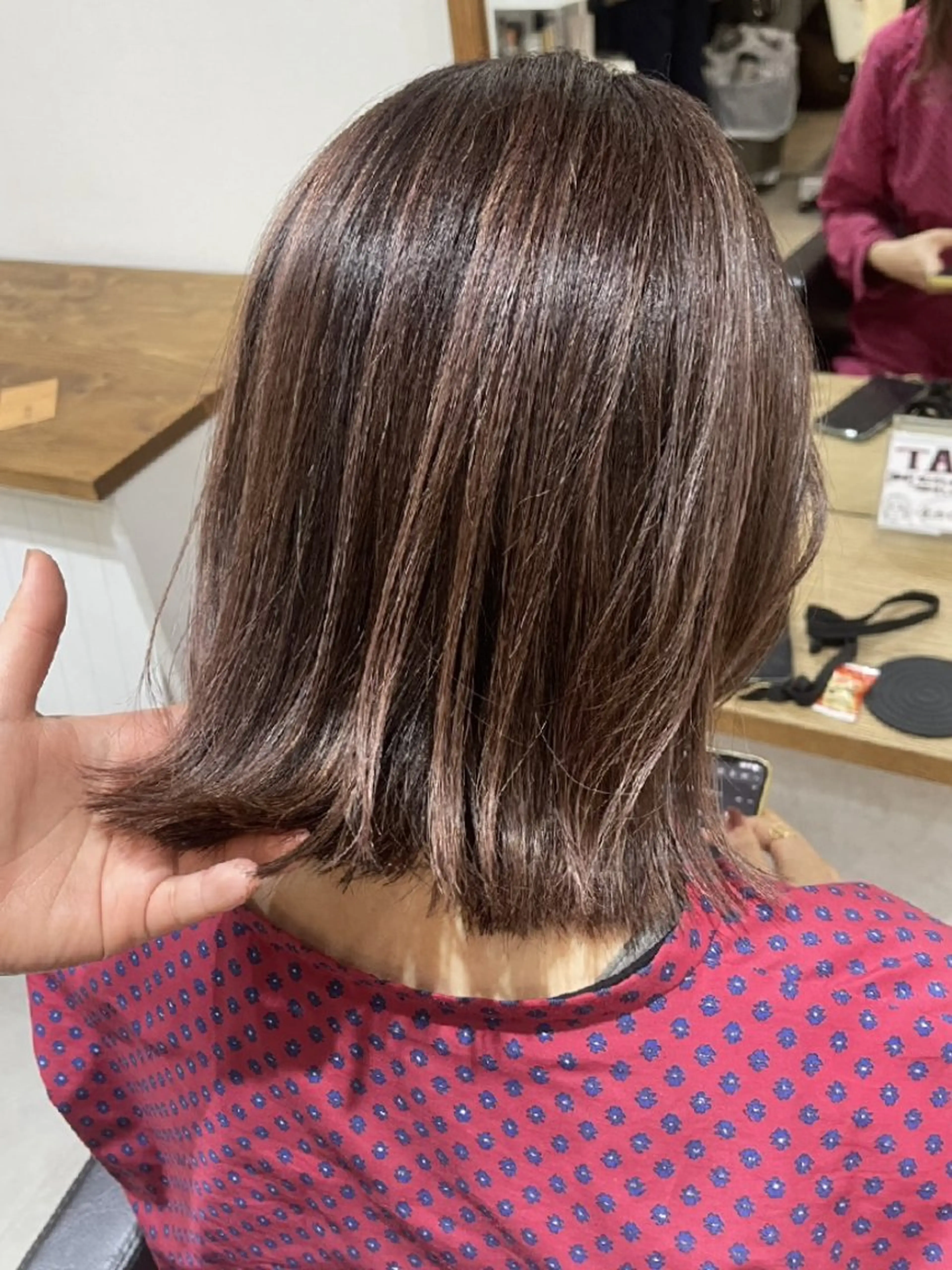 ショート ボブ ハイライト カット ヘアカラー 🌈扱いやすいボブ /ブリーチ🌈のヘアスタイル