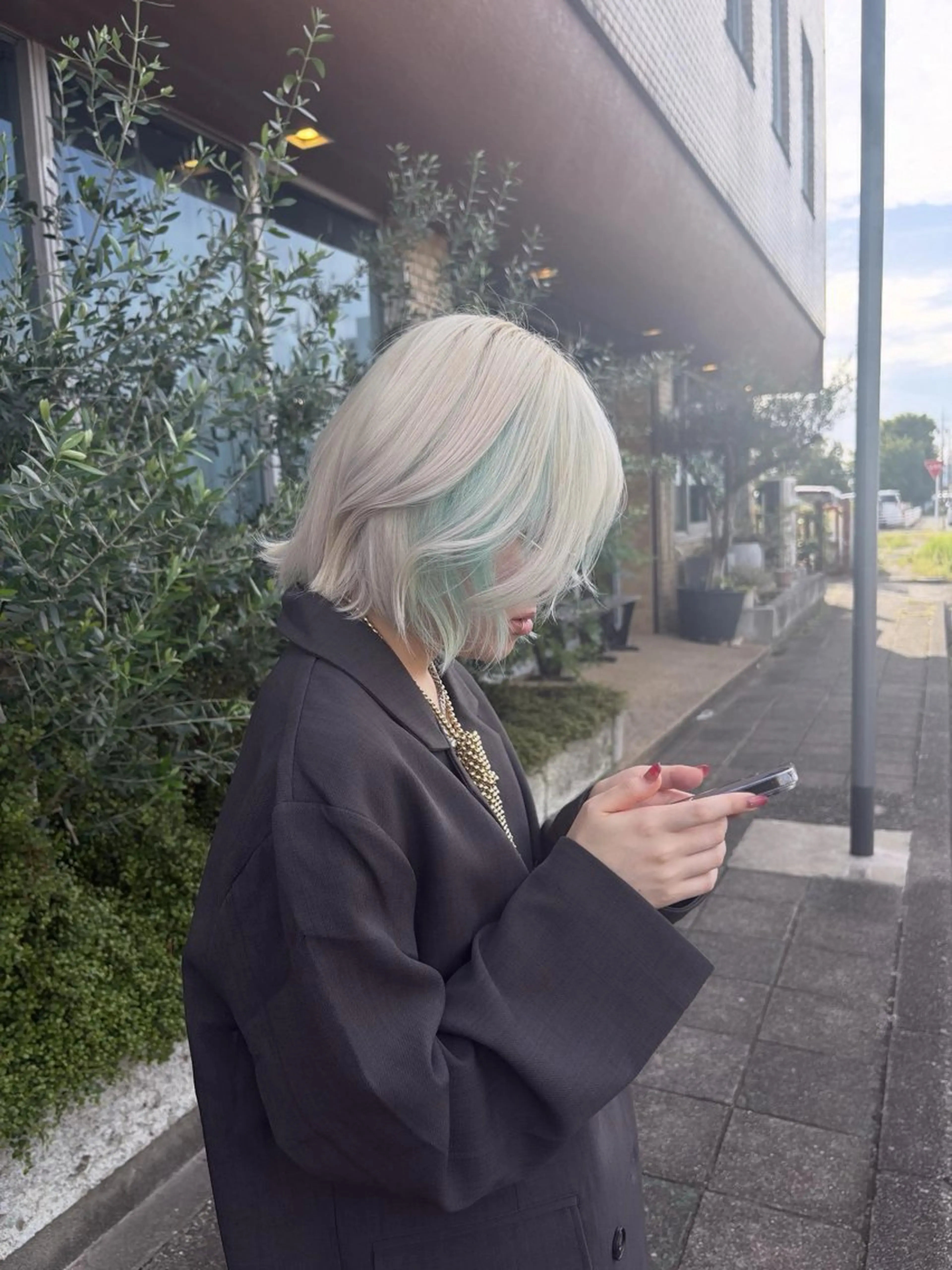 ミディアム ヘアカラー トリートメント エデル所属・⠀ hinaのヘアスタイル