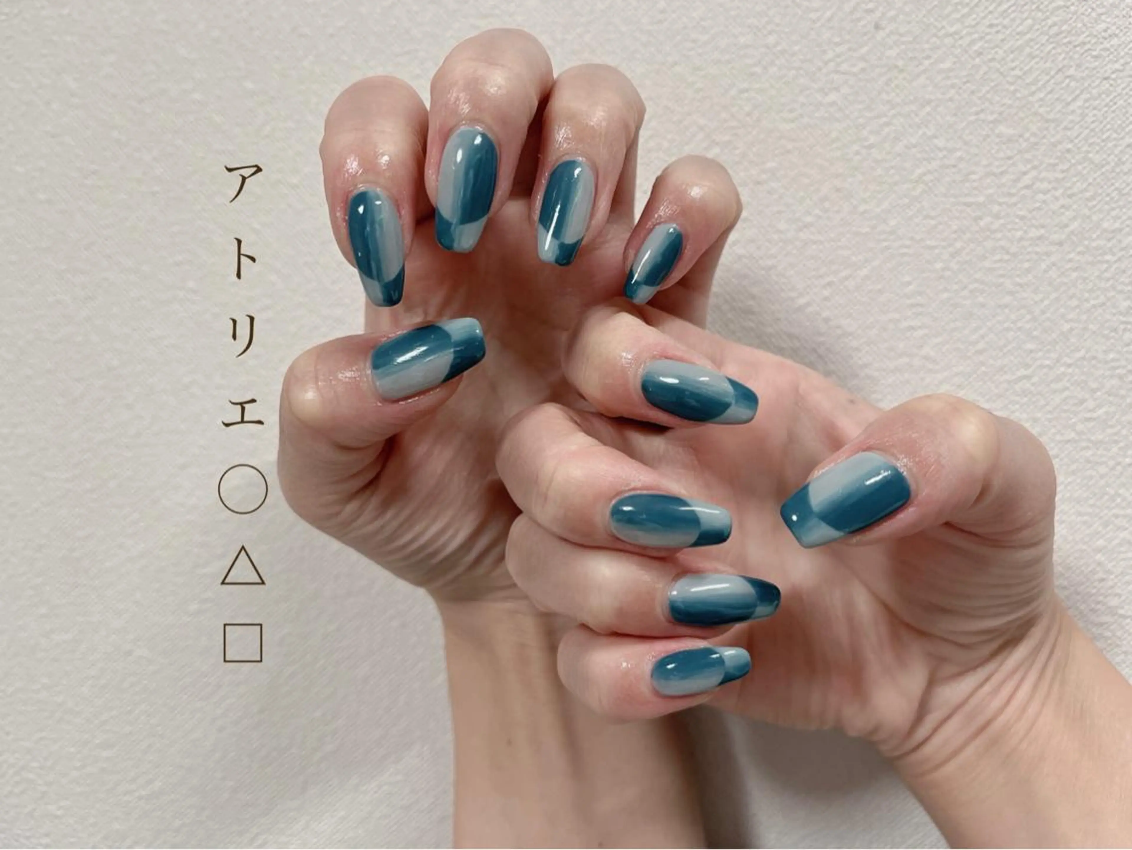 ネイル フレンチネイル オンブレフレンチ アトリエ ○△□のネイルデザイン