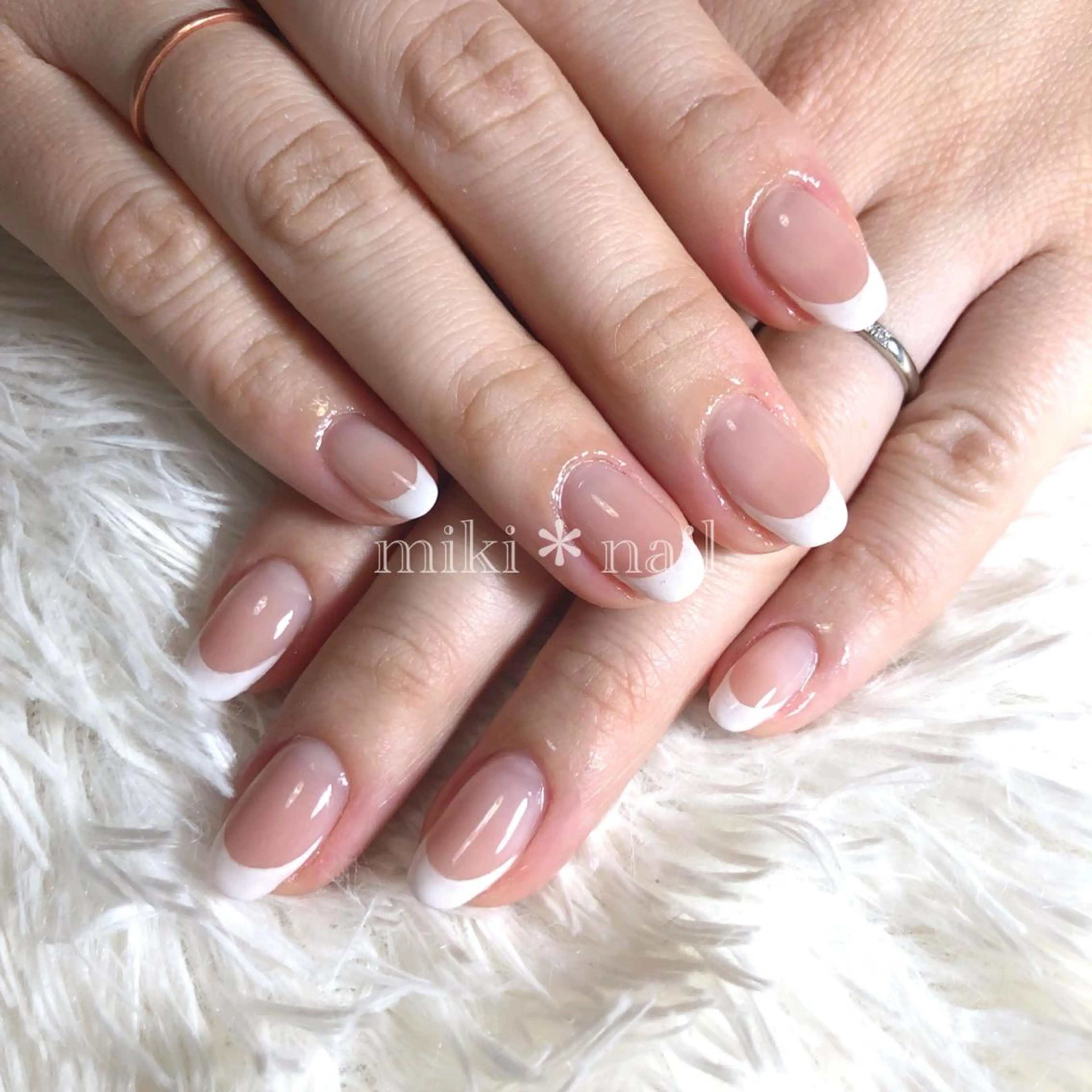 ネイル フレンチネイル ハンドネイル 田村 未来のネイルデザイン