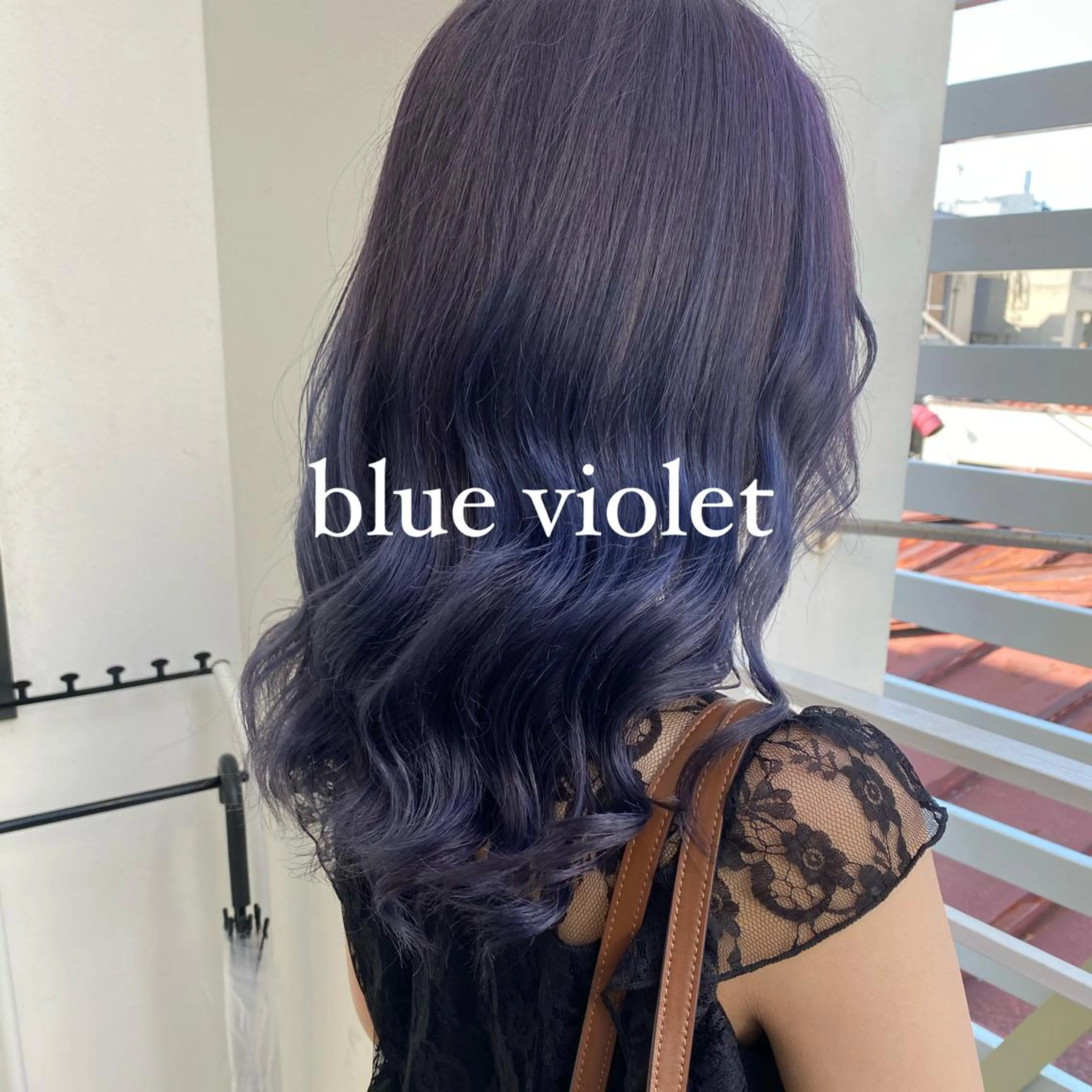 セミロング カラー ブルーカラー ブルーバイオレット バイオレットカラー ヘアカラー トリートメント ヘアセット 絶対カワイイ保証💕 カワノ　チヒロのヘアスタイル