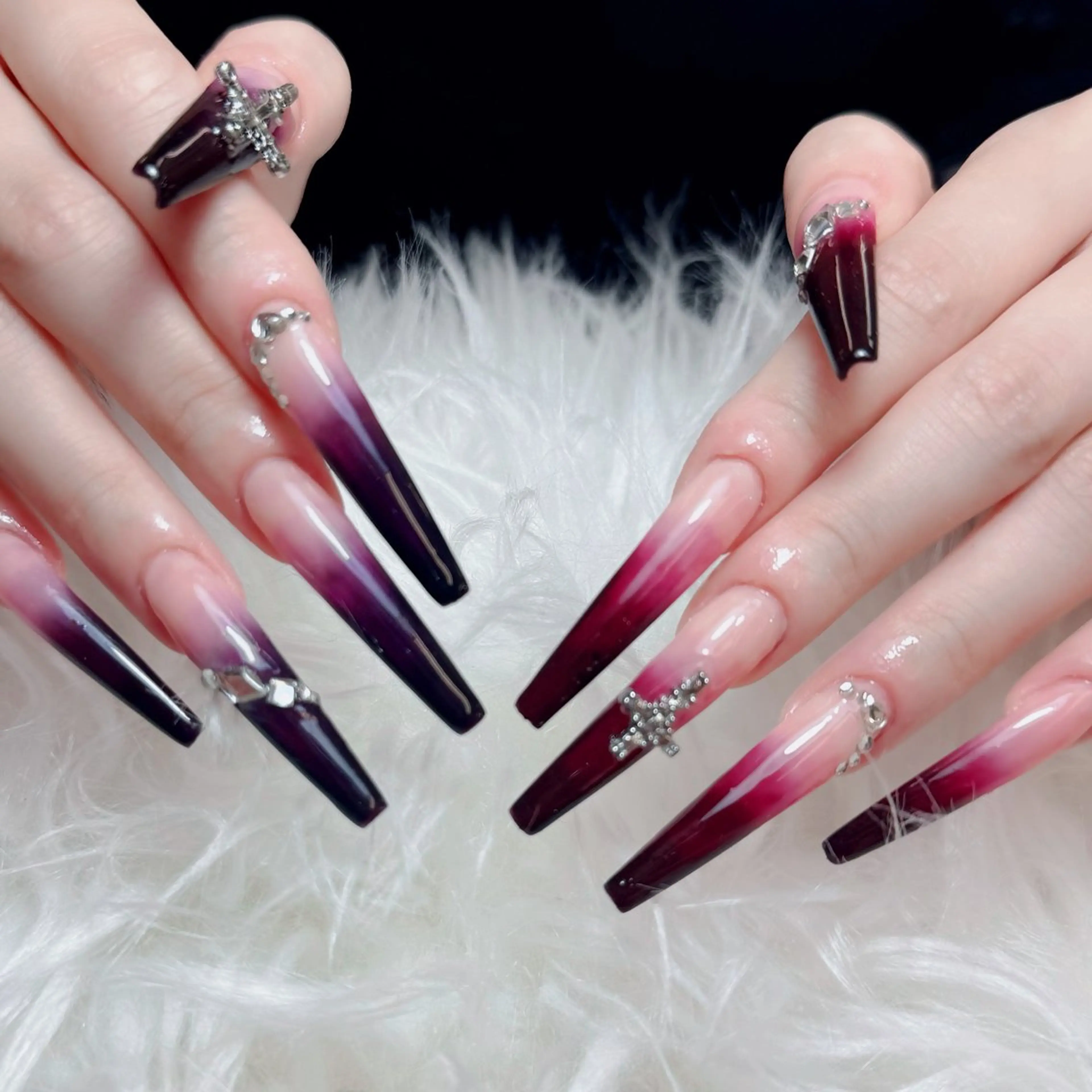 ネイル アートネイル フレンチネイル ジェルネイル 韓国ネイル マグネットネイル ハンドネイル Lenie Nailsのネイルデザイン