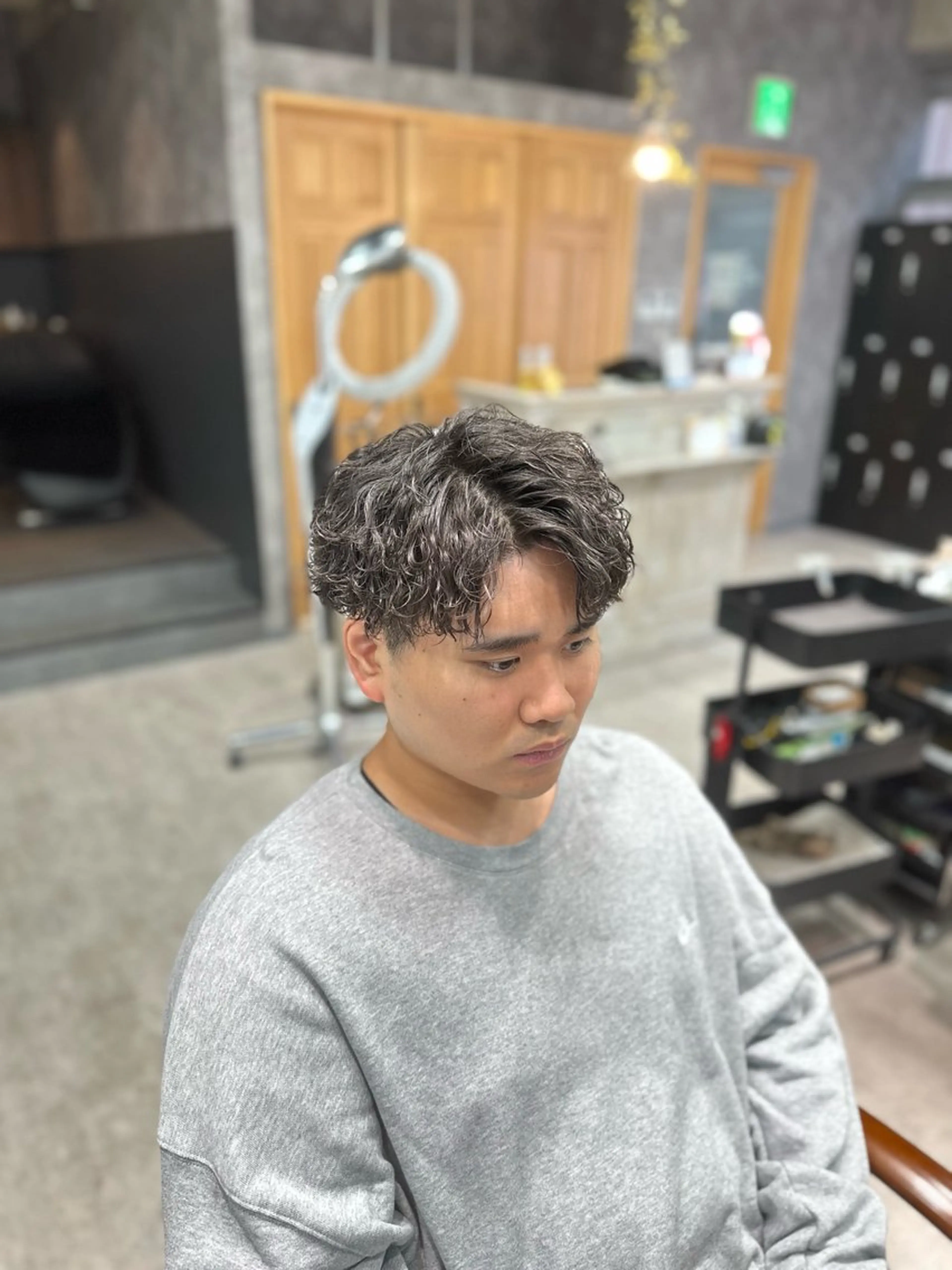 メンズカット+波巻きパーマ【千葉駅/千葉/MEN’S/メンズパーマ】の写真